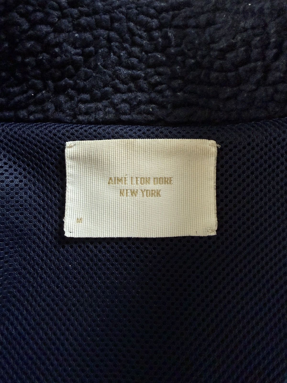 Aime Leon Dore Unisphere Fleece Jacket Navy (FW21) Size US M / EU 48-50 / 2 - 3 Thumbnail