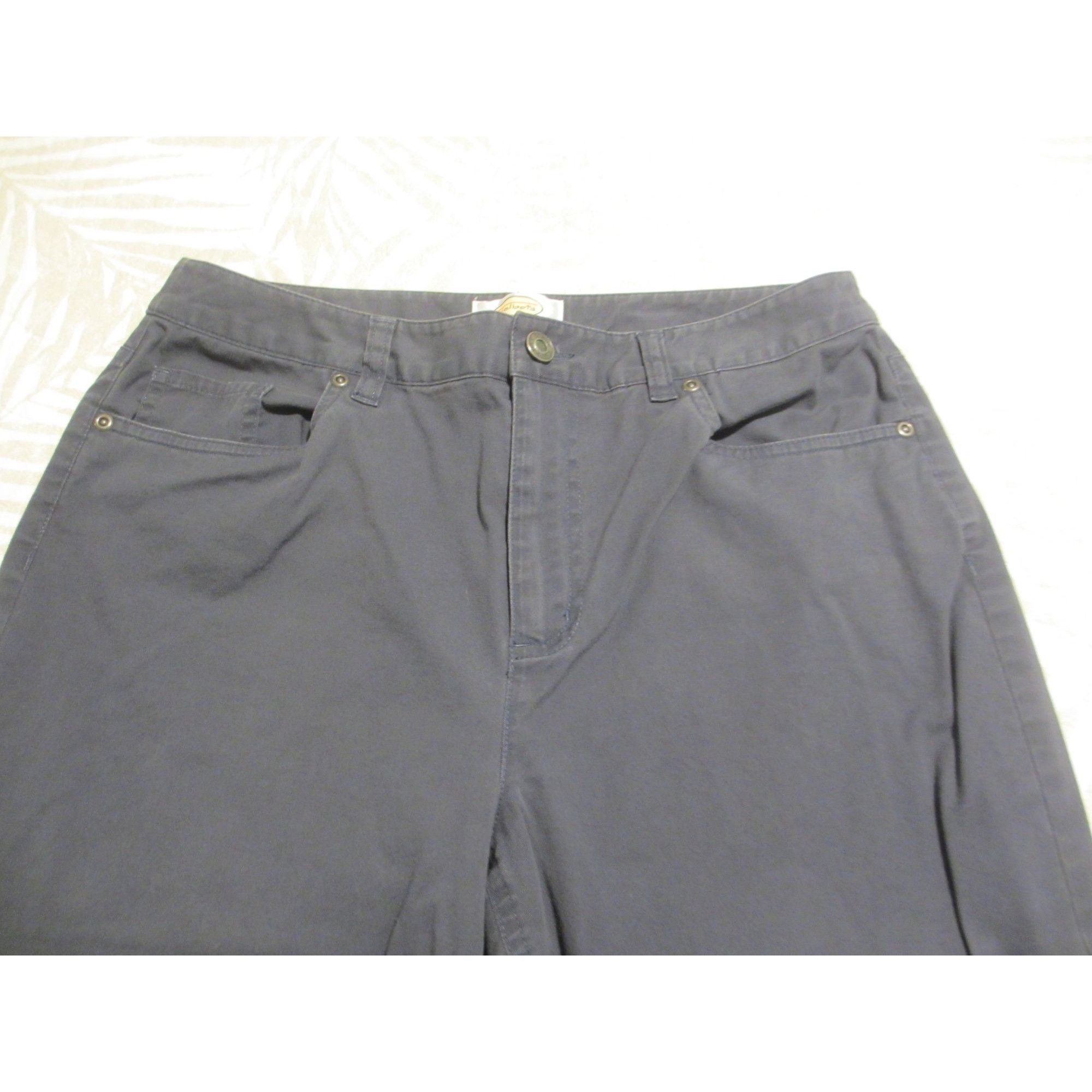 Talbots Talbots Petites Womens Navy Stretch Cotton Blend Pants Size Size 30" / US 8 / IT 44 - 4 Thumbnail