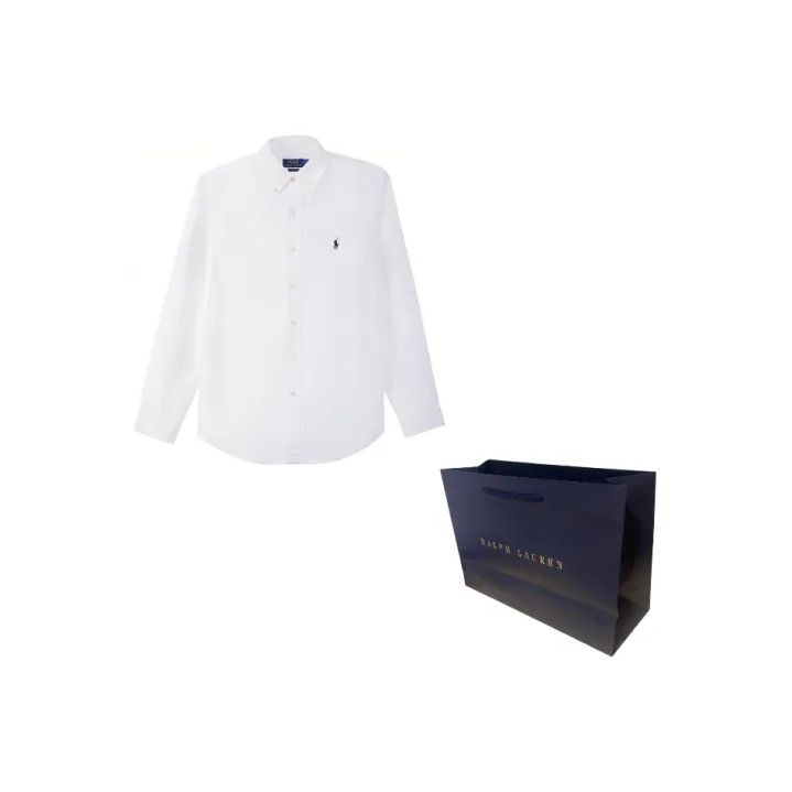 Polo Ralph Lauren Polo Ralph Lauren Logo Embroidered Oxford Long-Sleeve Shirt Size US S / EU 44-46 / 1 - 1 Thumbnail