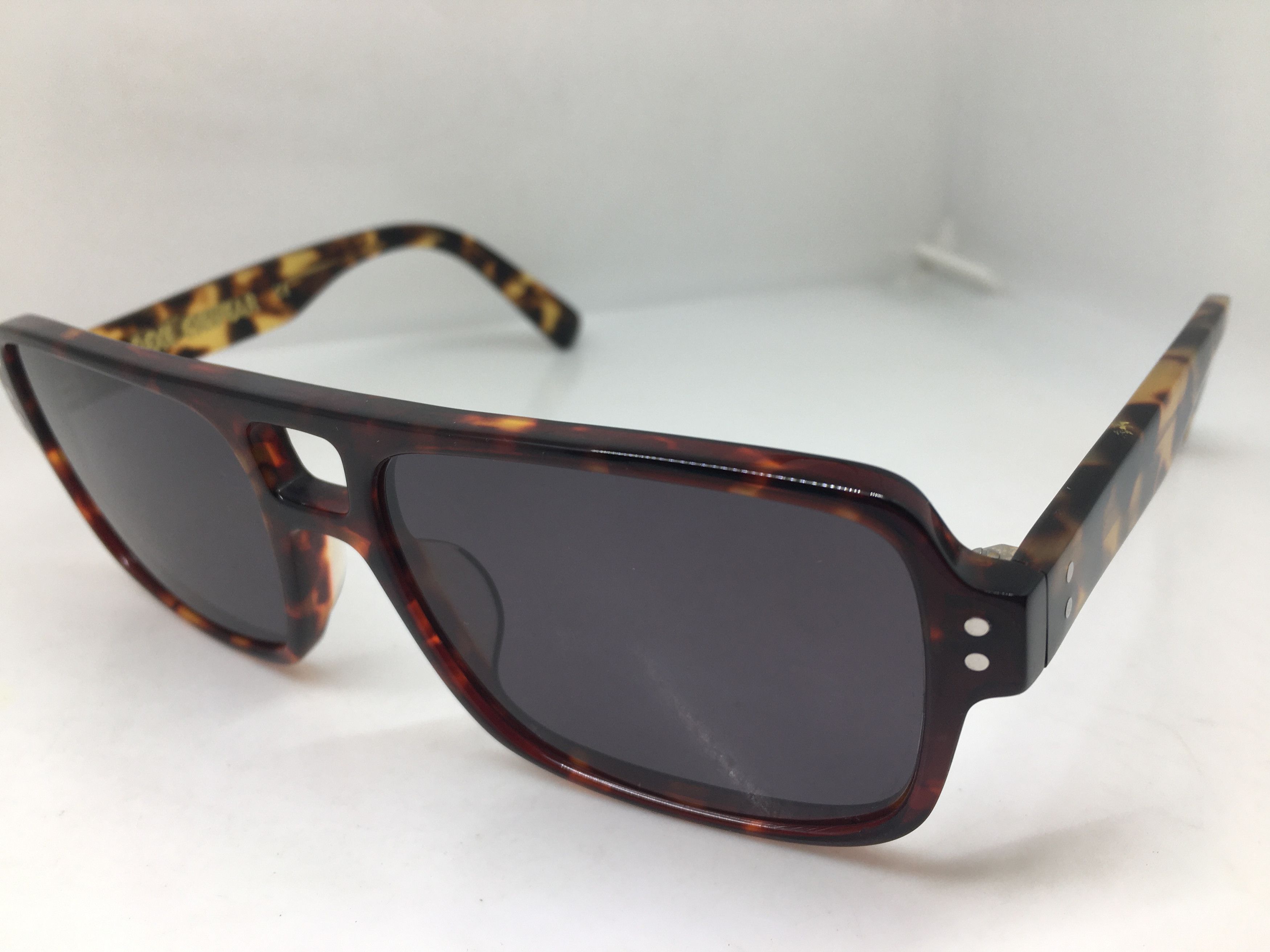 Vintage Rexe Eyewear Tortoise Handmade Aviator Sunglasses Frame Size ONE SIZE - 3 Thumbnail
