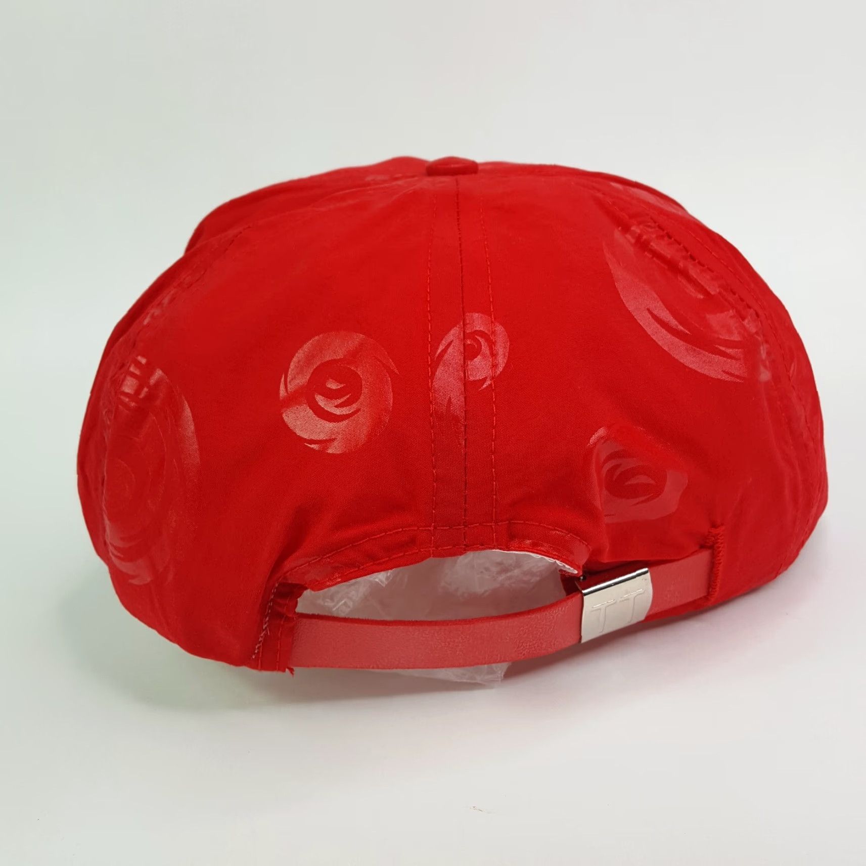 Vintage VINTAGE Town Talk Red Trucker Hat USA Made Adjustable Strap Unconstructed Cap Size ONE SIZE - 5 Thumbnail