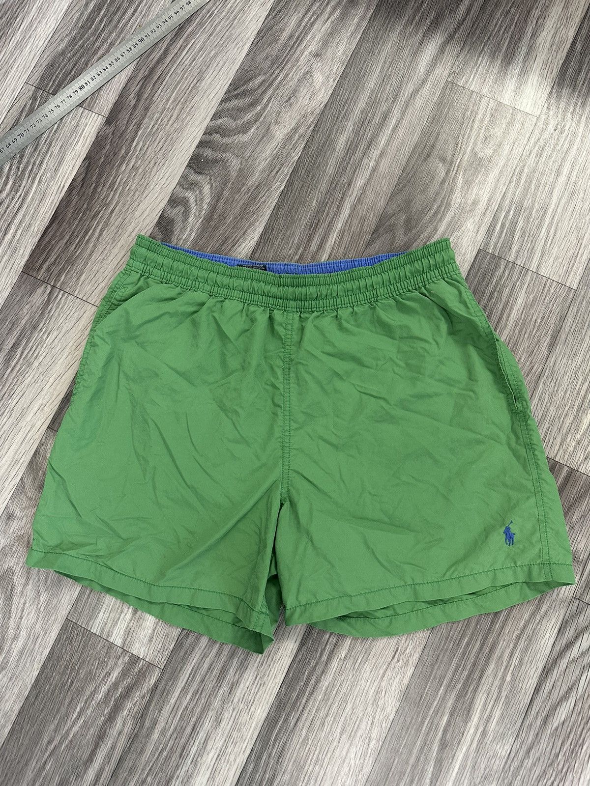 Polo Ralph Lauren Polo Ralph Lauren Green Swimming Short size M vintage Size US 32 / EU 48 - 1 Thumbnail
