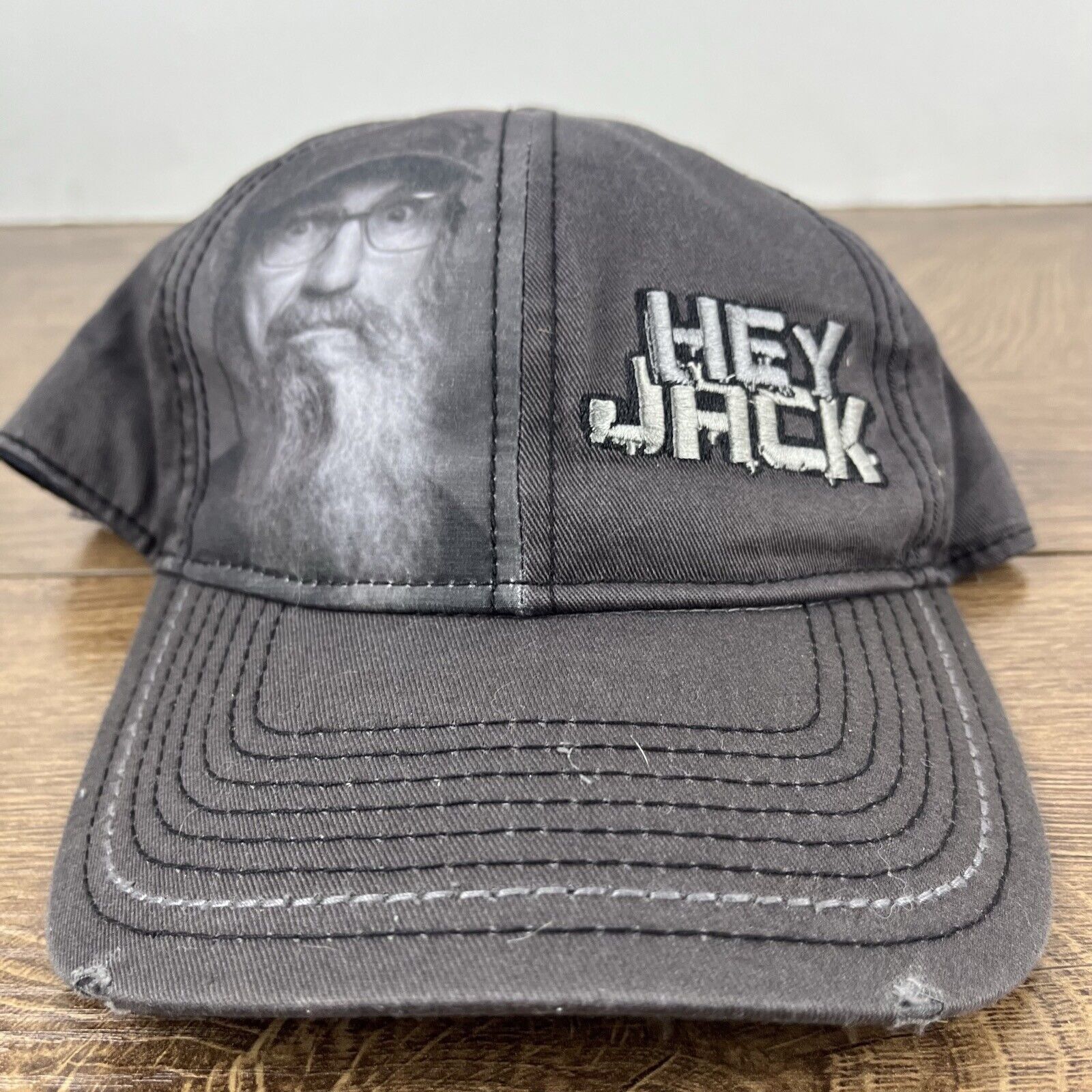 Other Hey Jack Hat Uncle Si Hat Gray Adjustable Hat Gray Adult Duc Size ONE SIZE - 6 Thumbnail