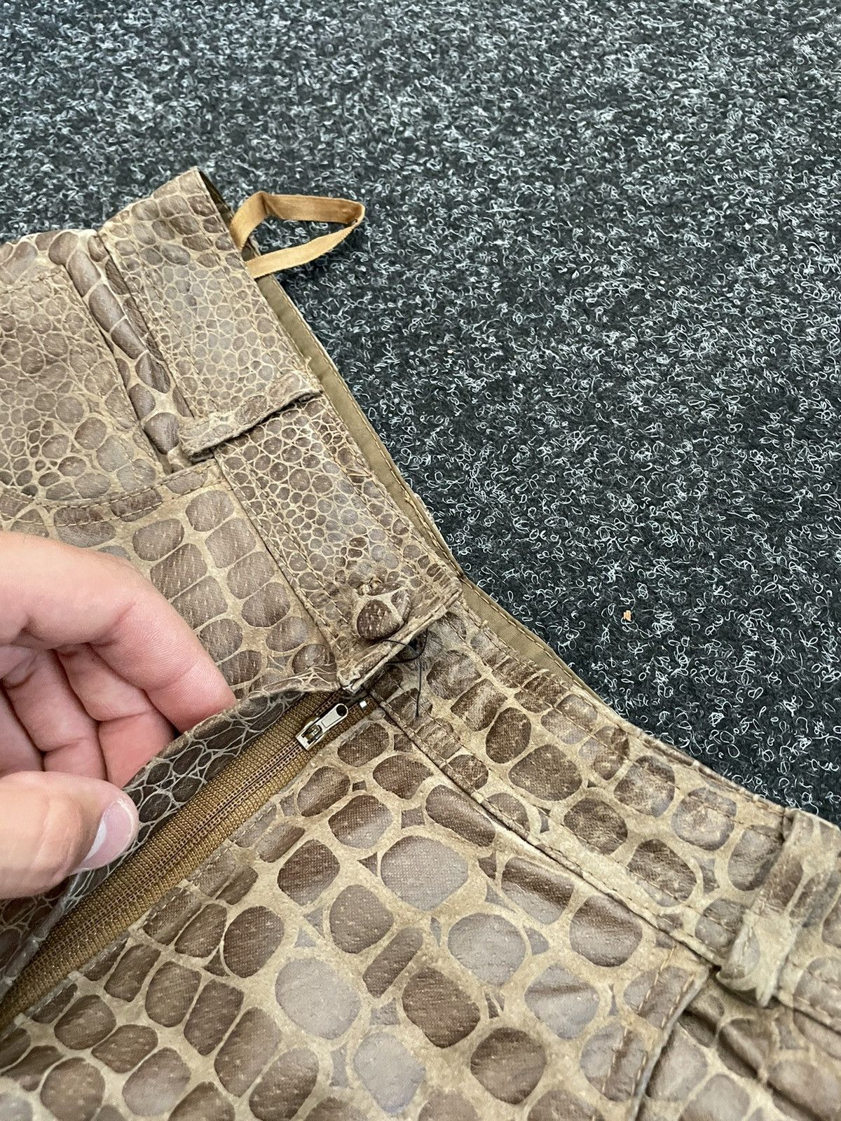 If Six Was Nine 90s pants tiger aligator snake camo leader old money Size 26" / US 2 / IT 38 - 5 Thumbnail