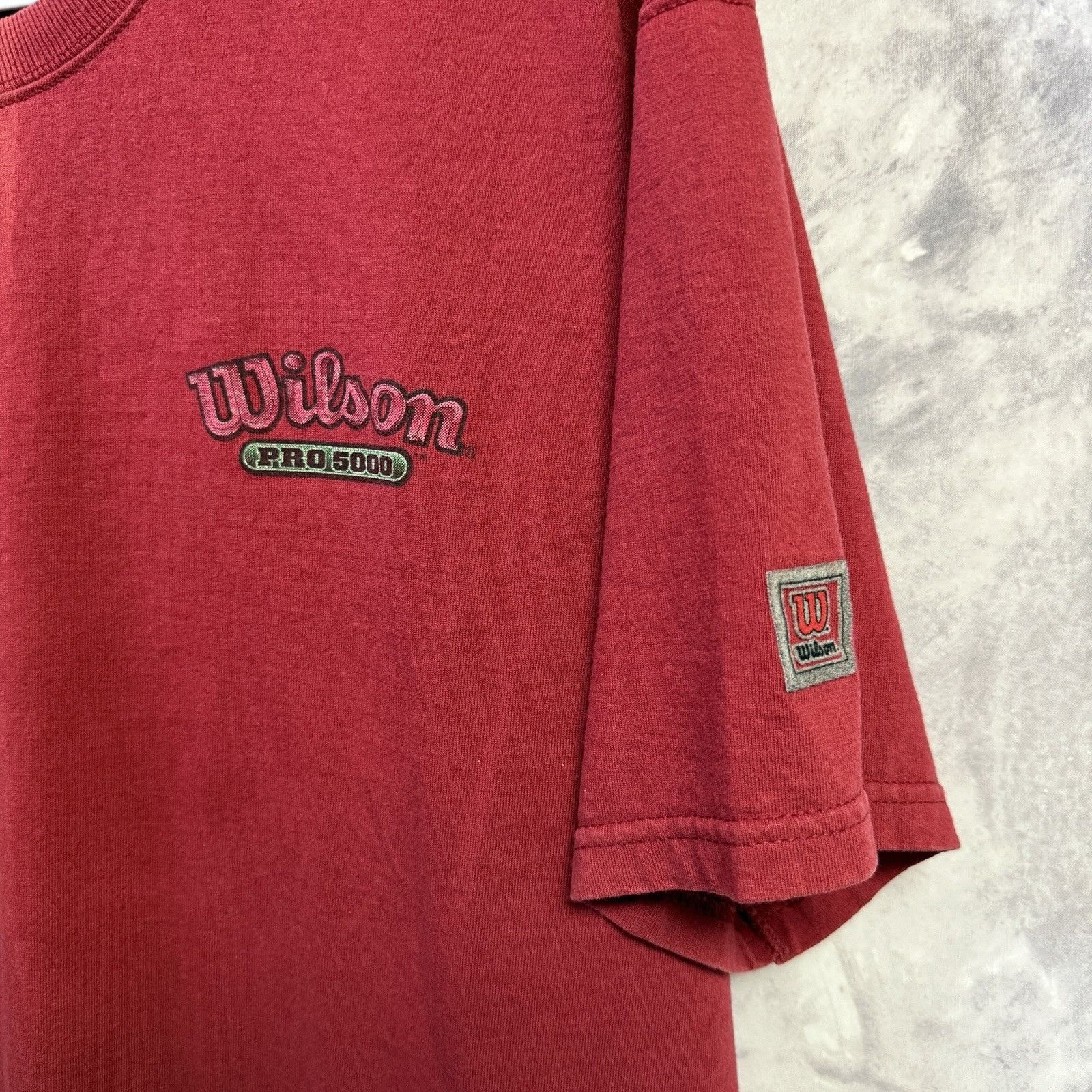 Wilson Vintage Wilson Pro 5000 T Shirt Mens XL 24x29 Red Short Slee Size US XL / EU 56 / 4 - 5 Thumbnail