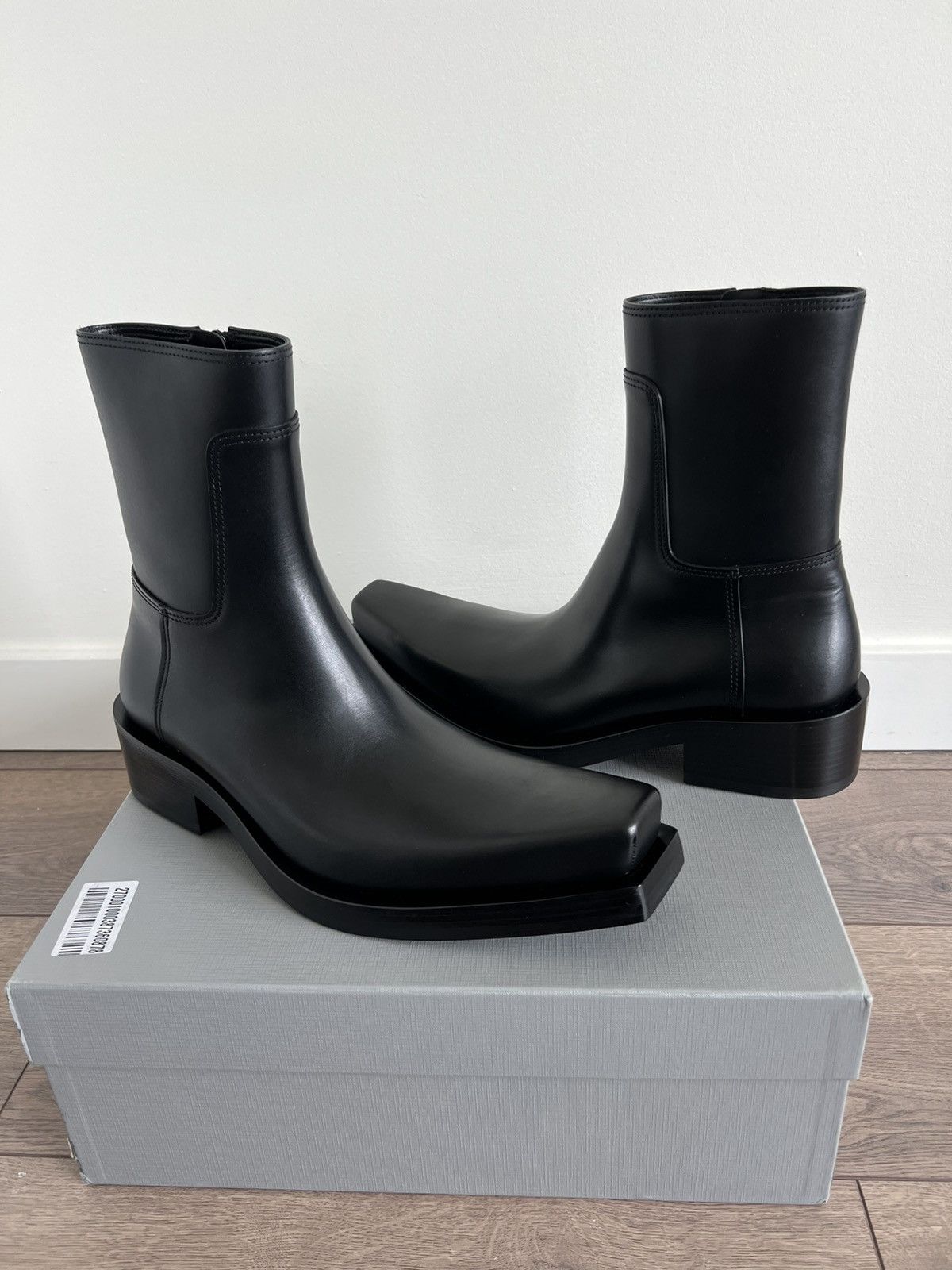 Balenciaga Balenciaga Santiago Boot Black Calfskin 43 Size US 10 / EU 43 - 4 Thumbnail