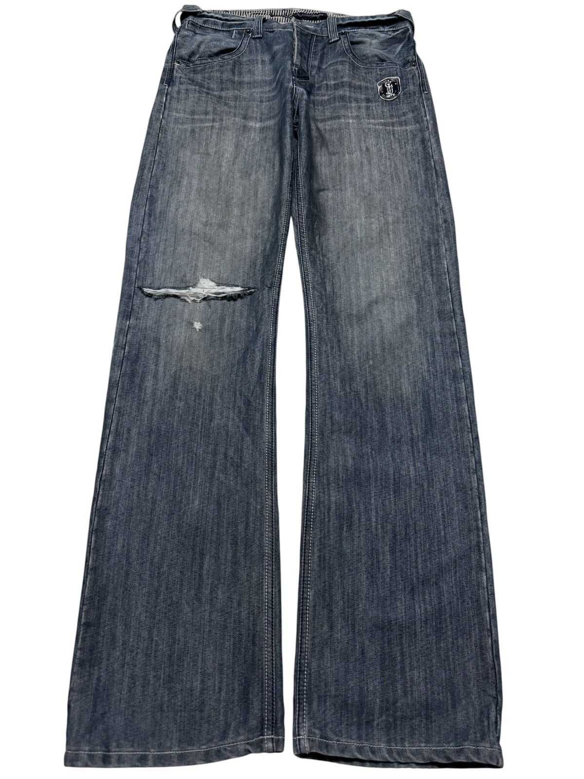 Tornado Mart GRUNGE VINTAGE JAPANESE DISTRESSED STONED WASHED Size US 29 - 1 Thumbnail