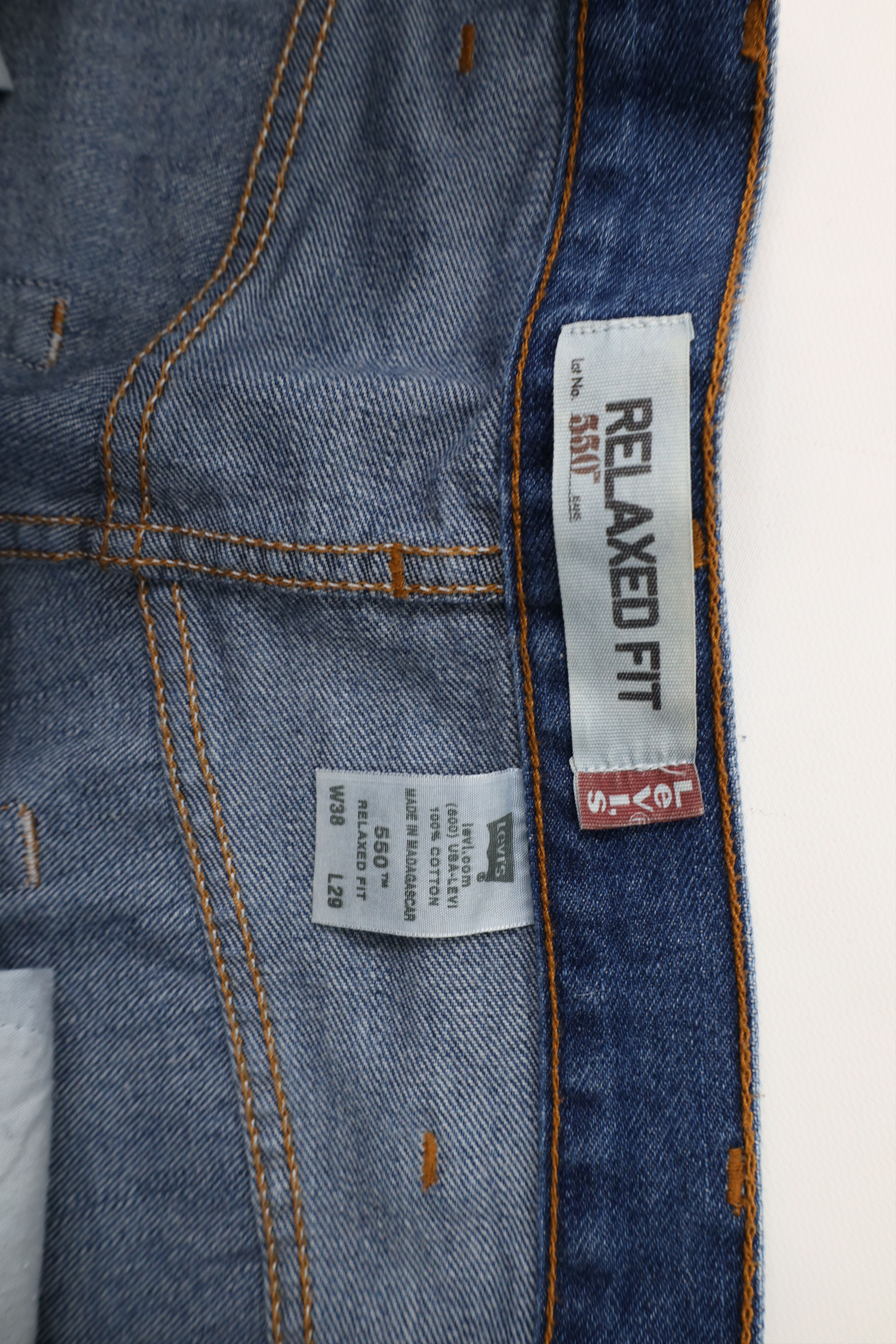 Levi's × Vintage Vintage Y2K 2005 Levis 550 Fit Denim Jeans Blue Cotton Size US 38 / EU 54 - 9 Thumbnail