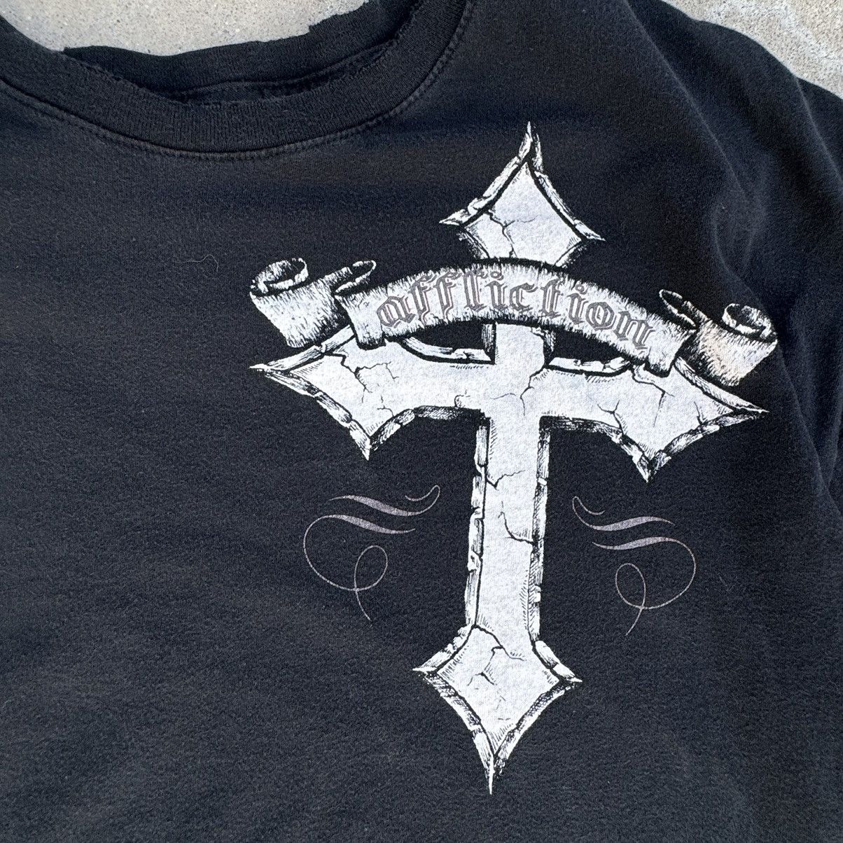 Affliction × Harley Davidson × JNCO Vintage Y2K Black Distressed Affliction AOP Graphic Tee XXL Size US XXL / EU 58 / 5 - 8 Thumbnail