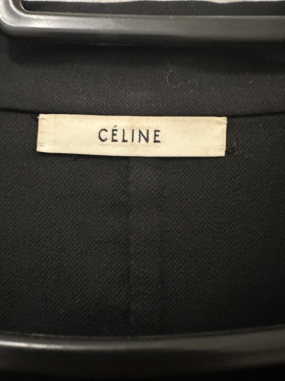 Celine Celine Phoebe Philo Egg Crombie Coat Black 36 Size XS / US 0-2 / IT 36-38 - 2 Thumbnail