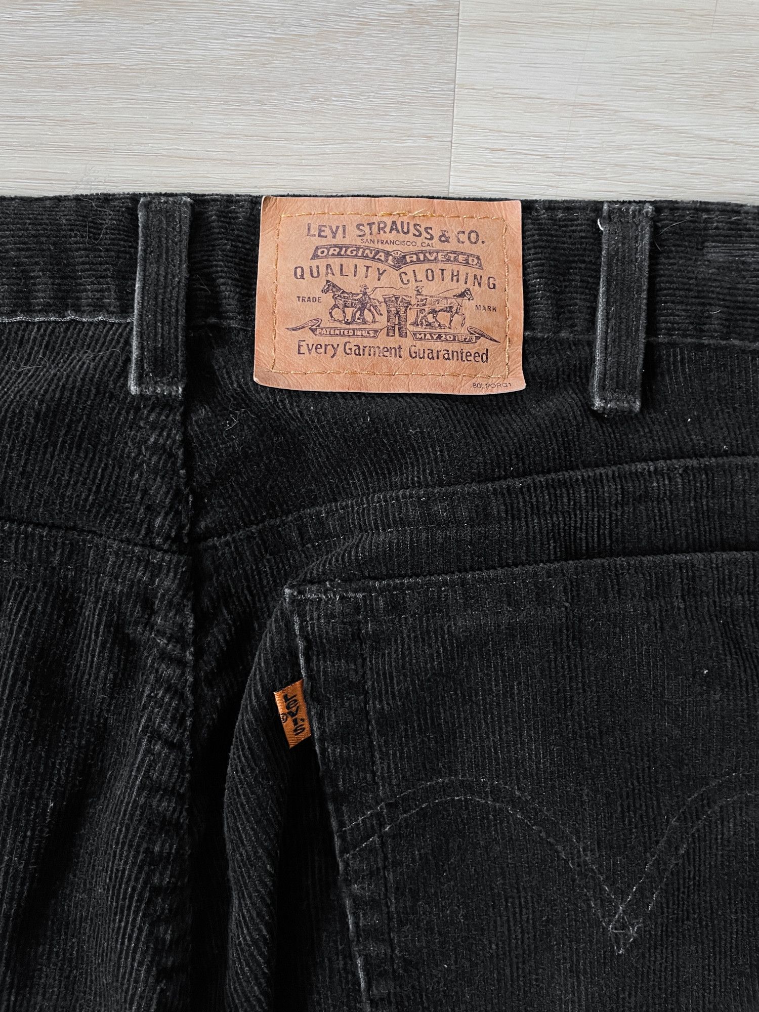Levi's × Vintage 90s Orange Tab Corduroy Pleated Pants Size US 36 / EU 52 - 4 Thumbnail