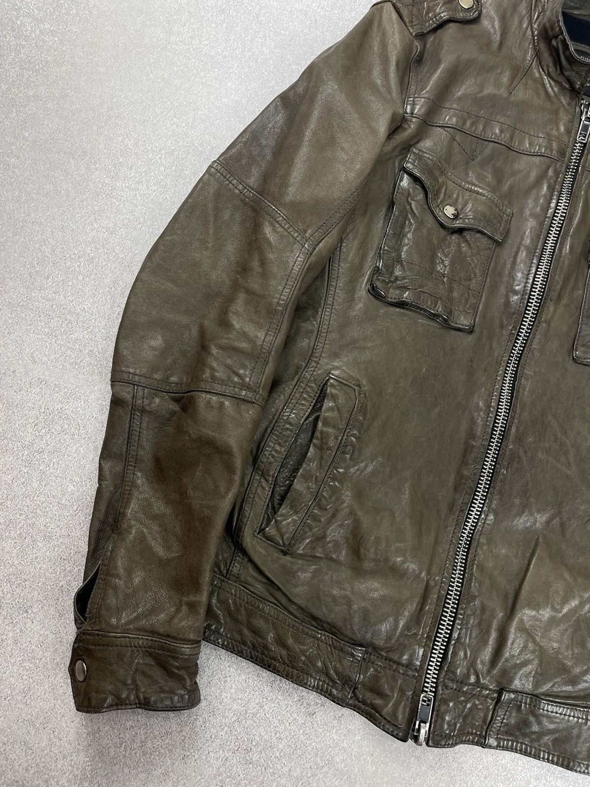 Allsaints Allsaints Spitalfields Leather Jacket Men’s Size S Size US S / EU 44-46 / 1 - 3 Thumbnail