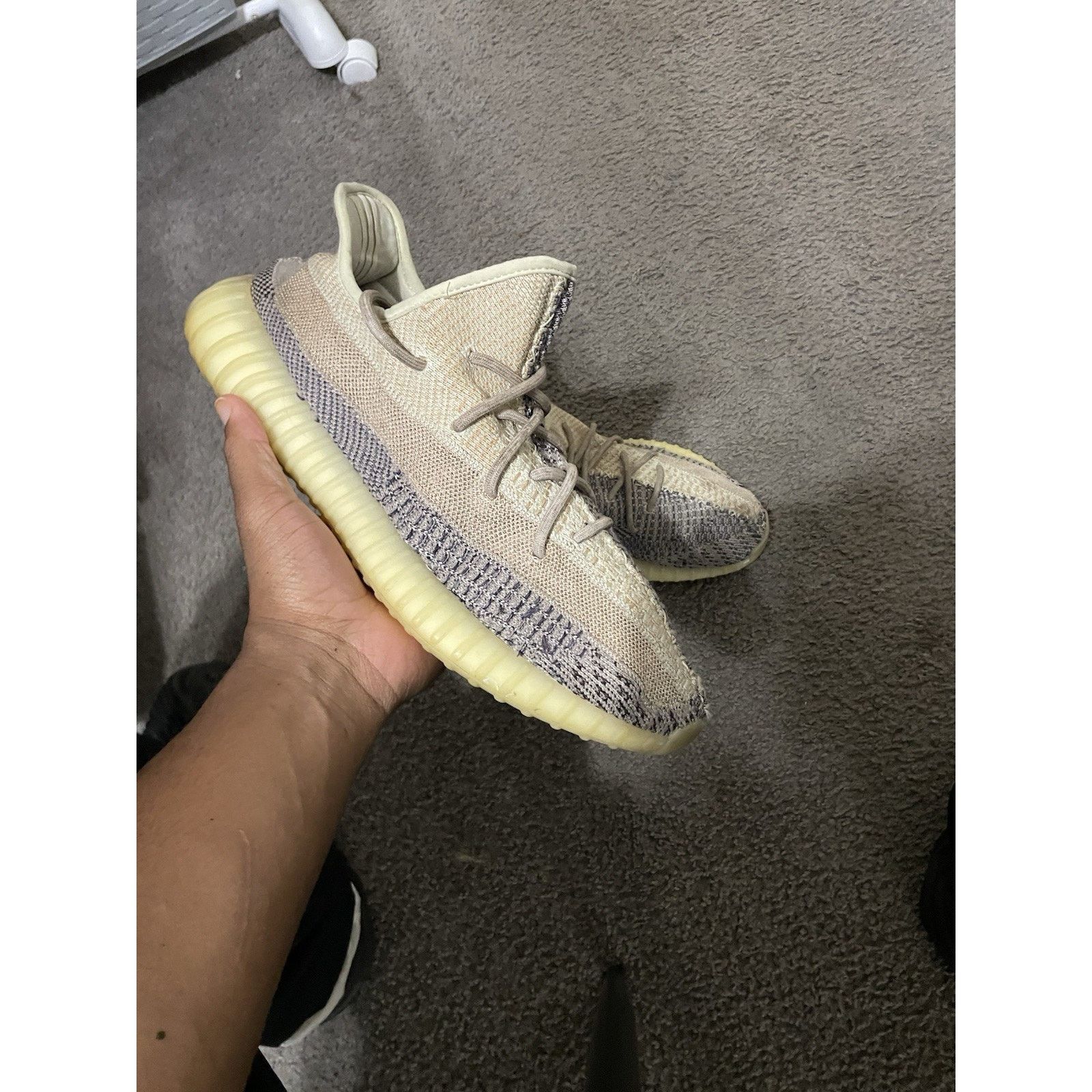 Adidas Size 13 - adidas Yeezy Boost 350 V2 Ash Pearl Size US 13 / EU 46 - 1 Thumbnail