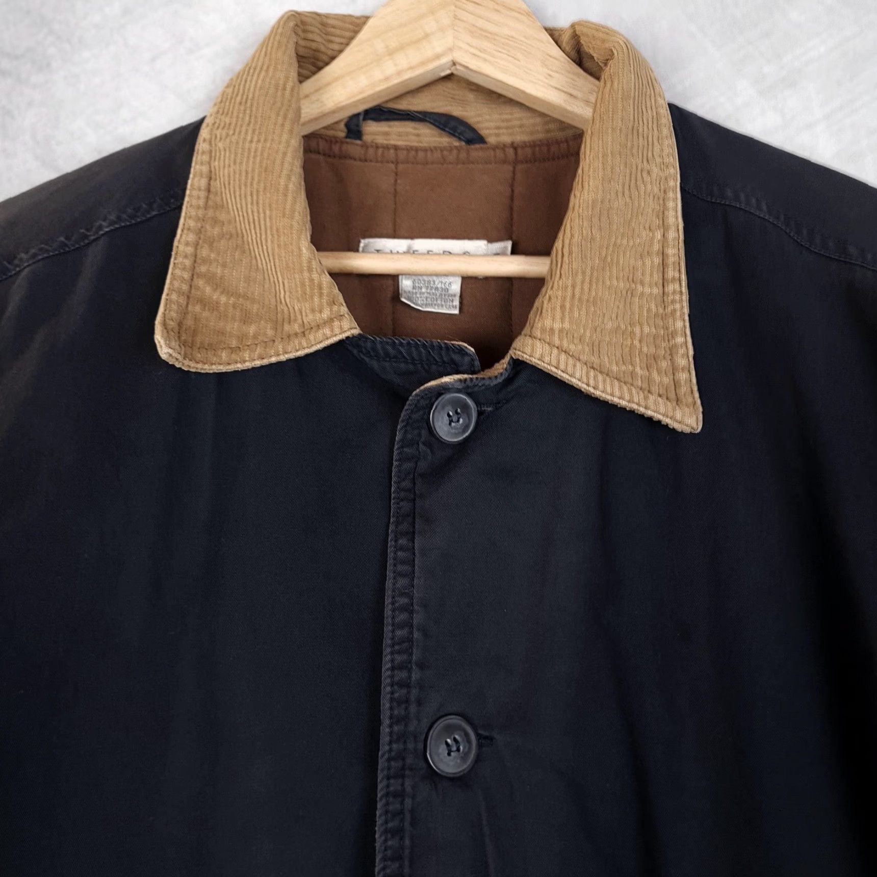Vintage Tweeds Coat Mens Medium Blue Canvas Barn Chore Corduroy Collar Lined Field Size US M / EU 48-50 / 2 - 3 Thumbnail