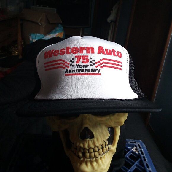 Other Vintage Western Auto 75th Anniversary Snap Trucker Hat Cap Size ONE SIZE - 1 Thumbnail