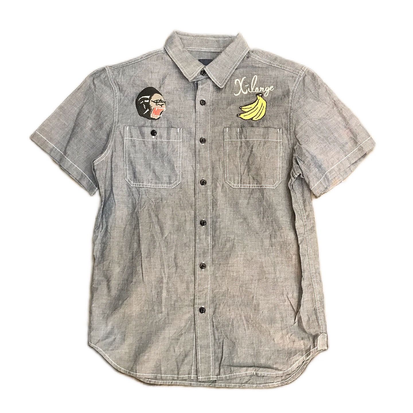 Hysteric Glamour × Xlarge Vintage X Large CPO military Chambray California Shirt Grey Size US M / EU 48-50 / 2 - 1 Thumbnail