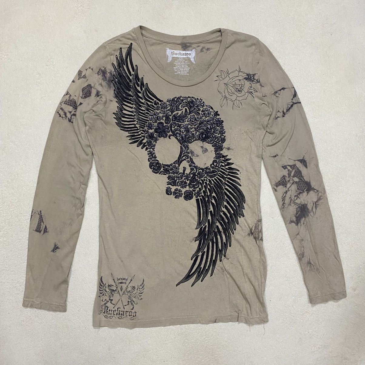 Japanese Brand × Seditionaries Japanese Brand BUCKAROO Embroidered Skull & Angel Size XS / US 0-2 / IT 36-38 - 1 Thumbnail