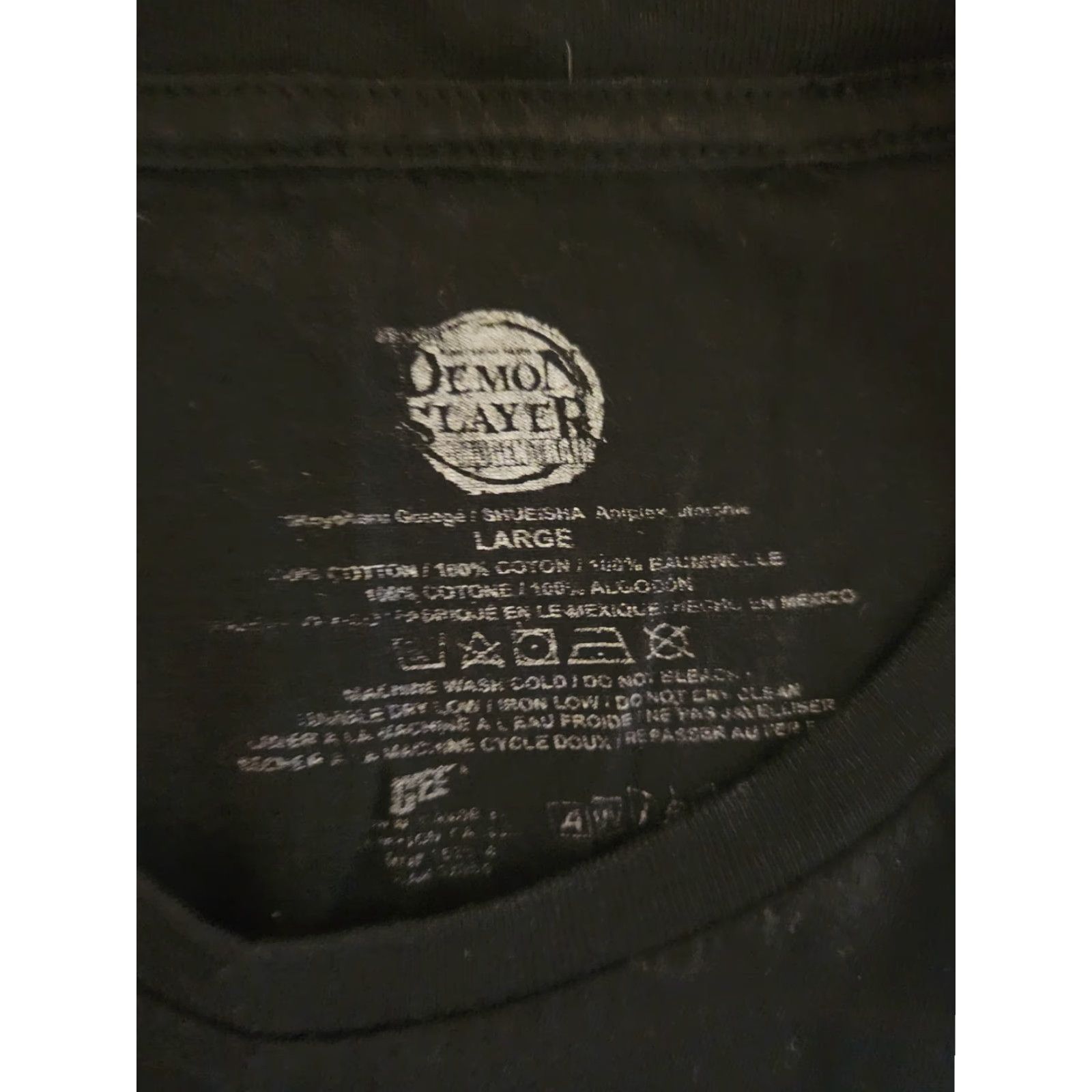 Vintage Demon Slayer Shirt Adult L Black Logo Graphic Print Men Size US L / EU 52-54 / 3 - 2 Thumbnail