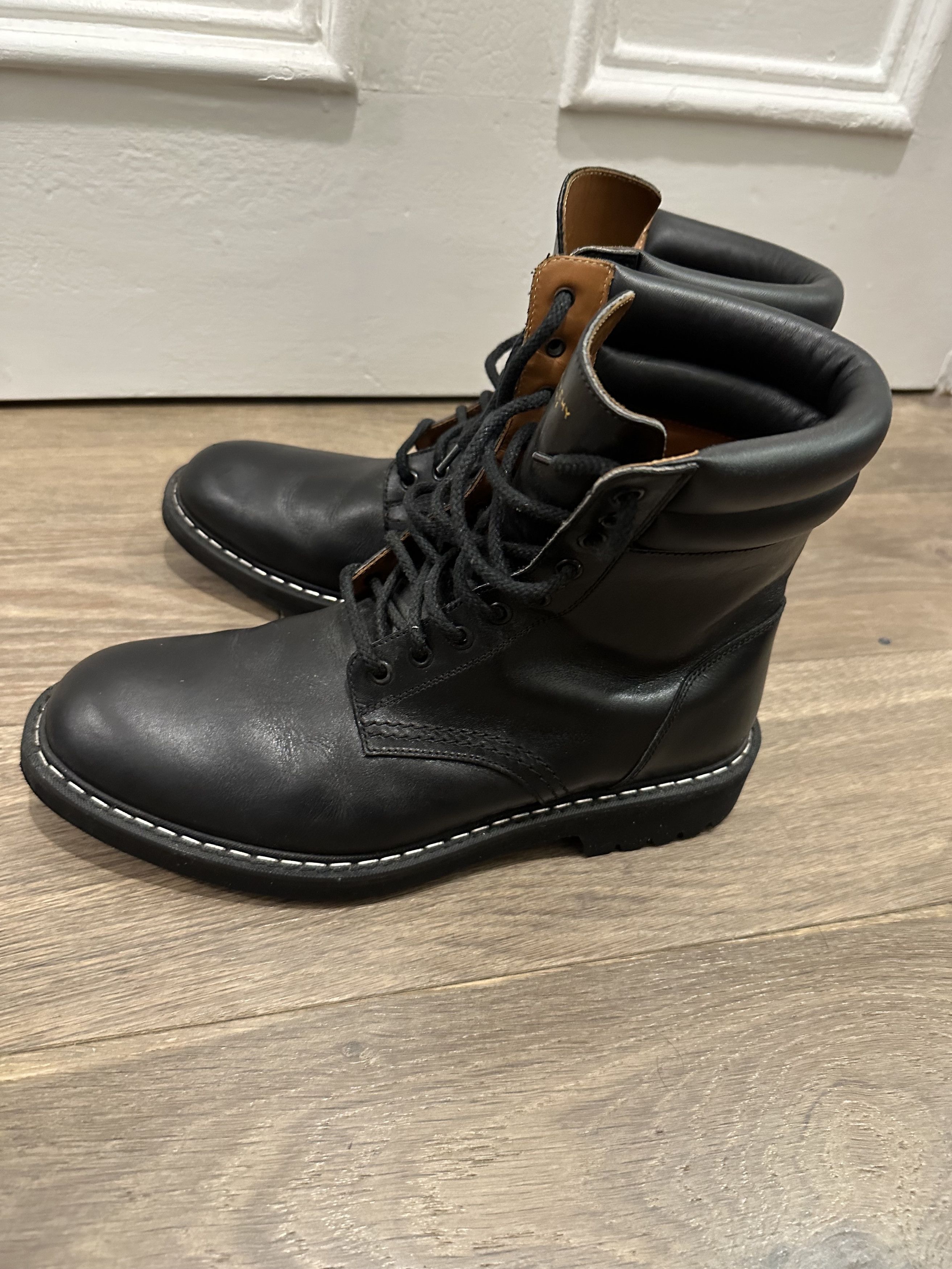 Givenchy Givenchy Black Leather Combat Army Boots Size US 10 / EU 43 - 3 Thumbnail