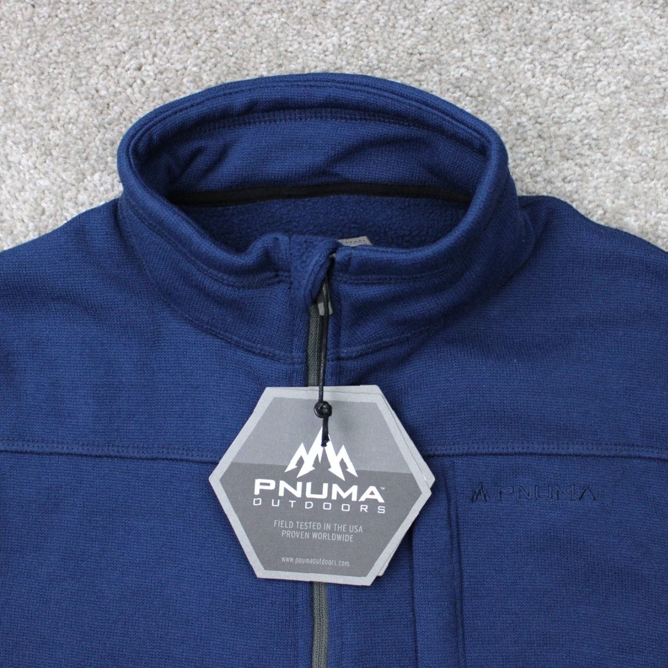 Durango Pnuma Sweatshirt Pullover 1/4 Zip Blue Mens Small Fleece NWT Size US S / EU 44-46 / 1 - 5 Thumbnail