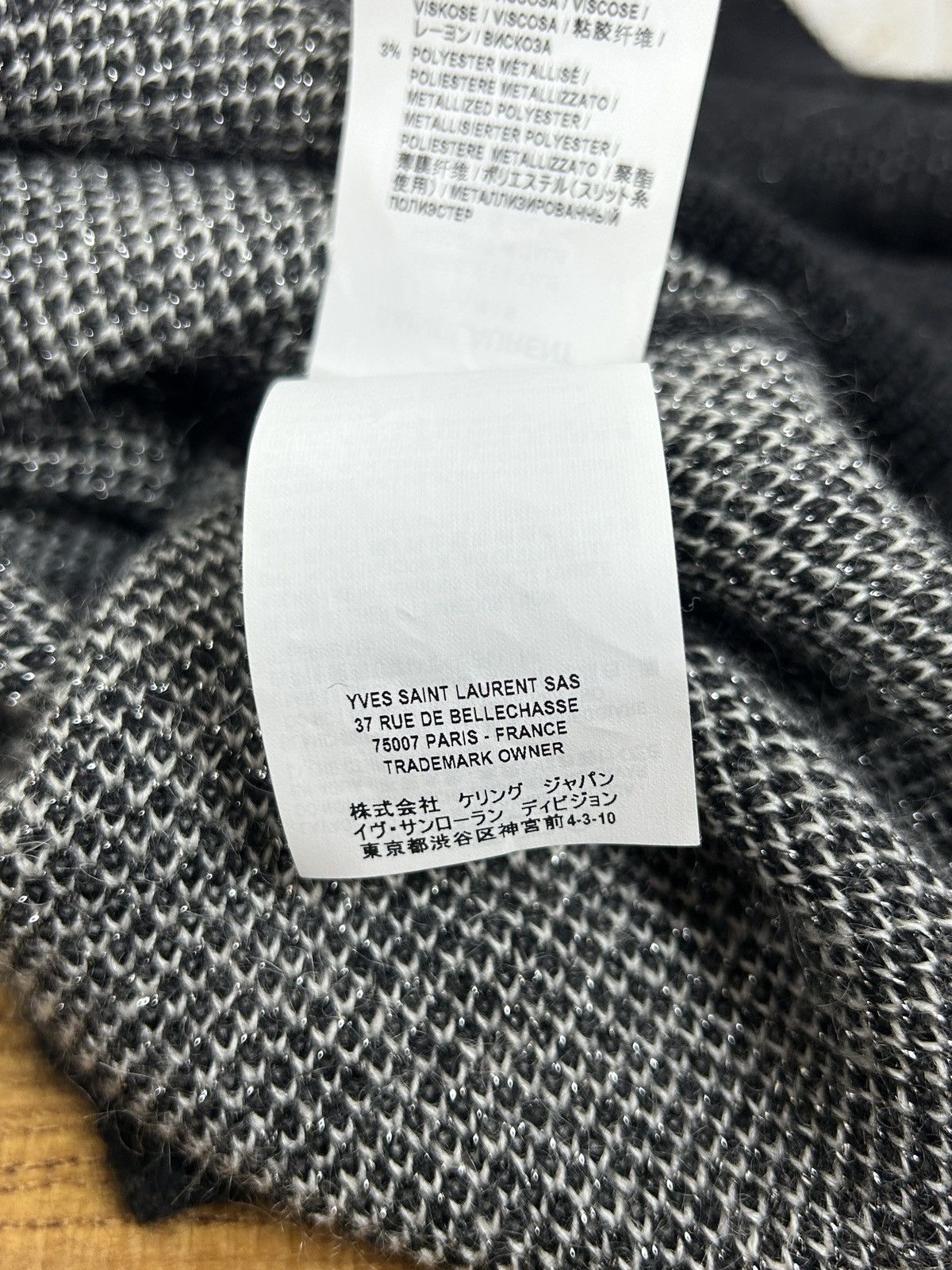 Saint Laurent Paris Saint Laurent FW19 Courte Est La Vie Mohair Blend Sweater M Size M / US 6-8 / IT 42-44 - 10 Thumbnail