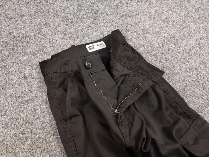 Japanese Brand Vintage Japanese Dark Oliver Cotton Cargo Pants Y2K Style Size US 34 / EU 50 - 9 Thumbnail