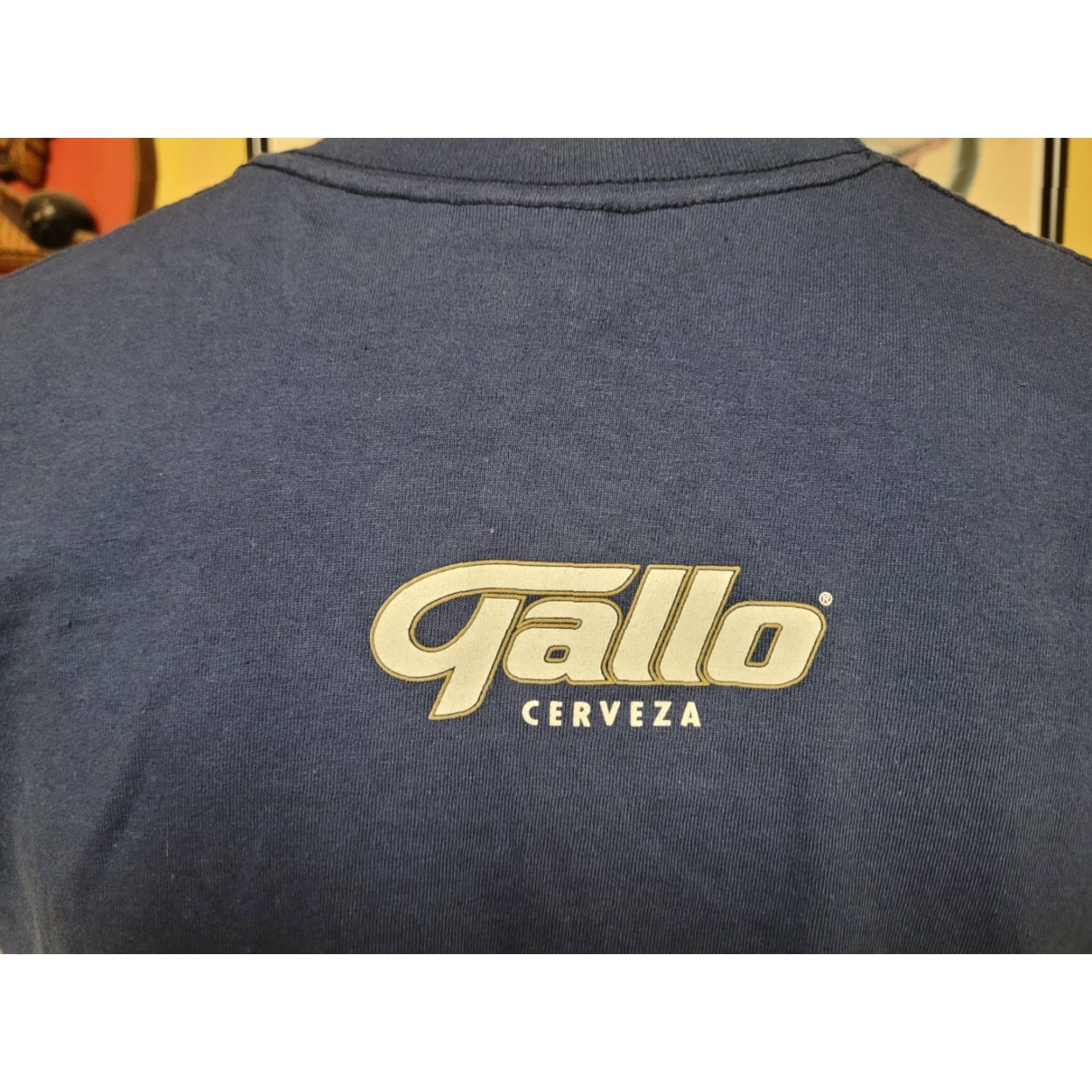 Vintage Gallo Cerveza Guatemala T Shirt Blue Small Mens T-Shirt 100% Cotton Logo Graphic Tee Beer Guatemala 1896 - Tzol Kin Size US S / EU 44-46 / 1 - 4 Thumbnail