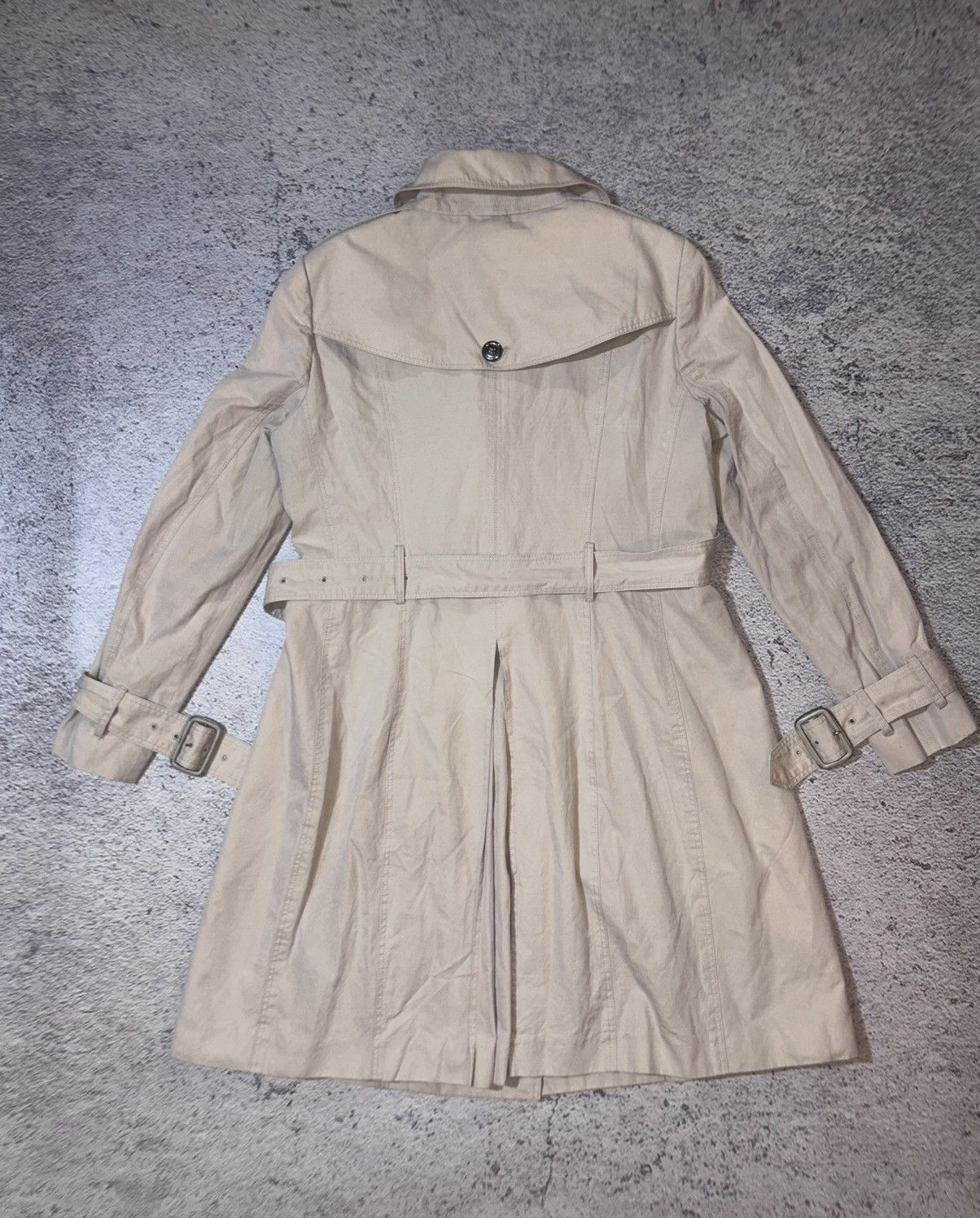Burberry Burberry London Beige Belted Trench Coat – Made in Italy Size L / US 10 / IT 46 - 18 Thumbnail