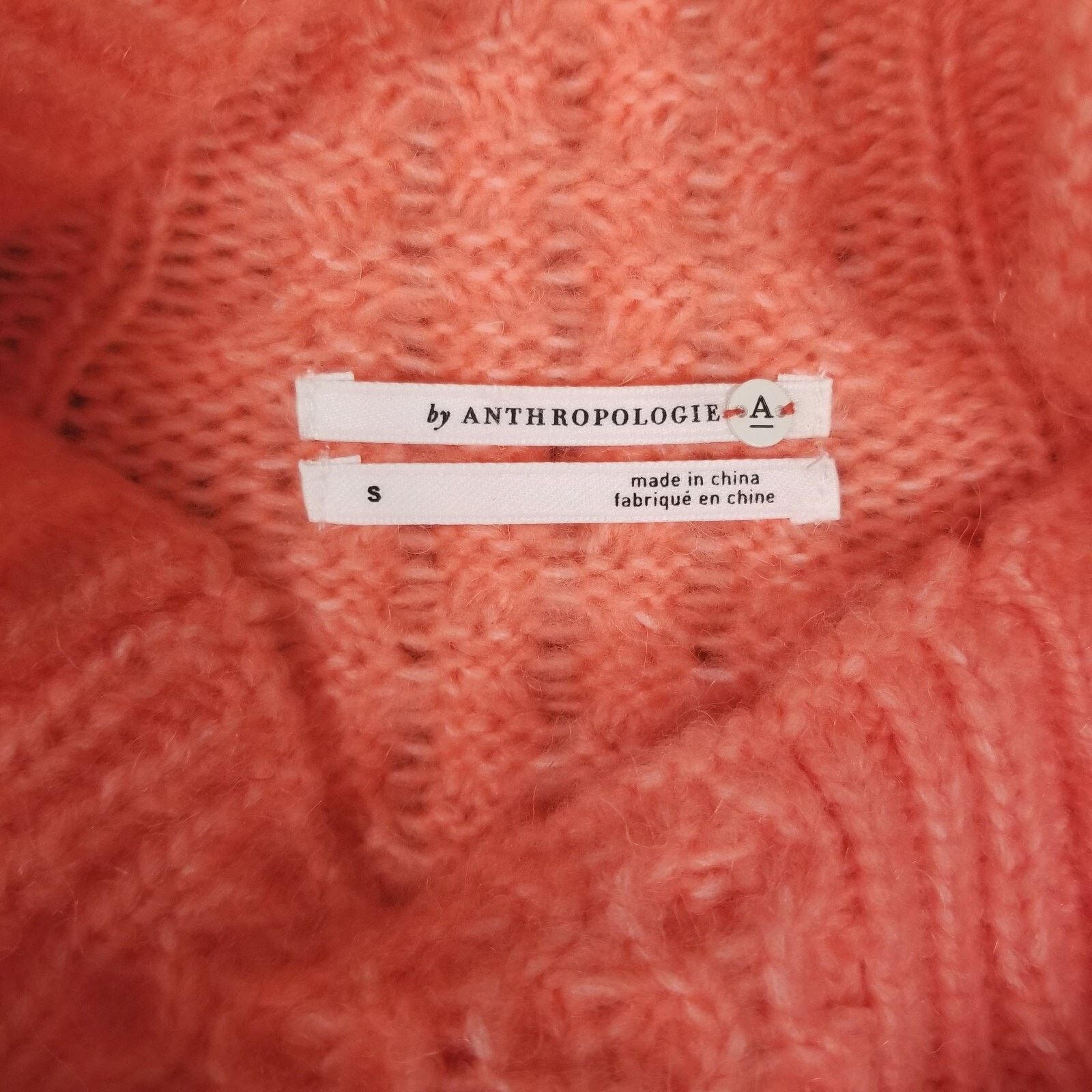 Anthropologie Anthropologie Bia Mock Neck Alpaca Blend Sweater Orange Sz S Size S / US 4 / IT 40 - 7 Thumbnail