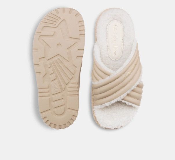 Dior o1w1db11024 D-Cross Slides in Beige Size US 6 / IT 36 - 5 Thumbnail