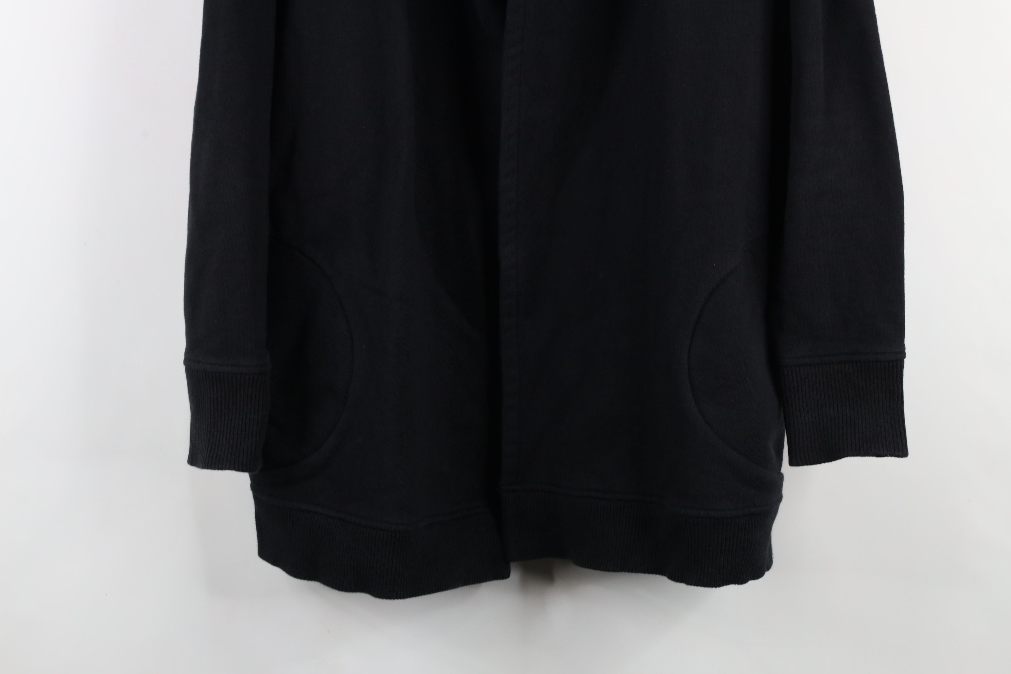 Athleta × Vintage Athleta Faded Prajna Wrap Open Front Hoodie Sweatshirt Black Size S / US 4 / IT 40 - 3 Thumbnail