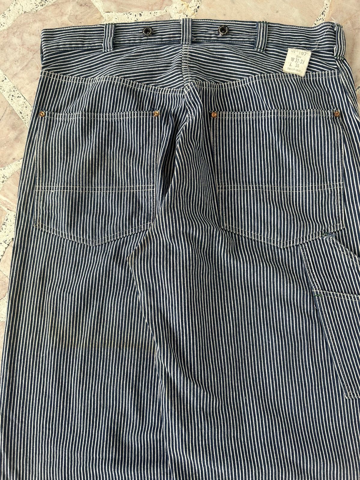 Sugar Cane Sugarcane Vintage Union Made Stripe Denim Size US 34 / EU 50 - 10 Thumbnail