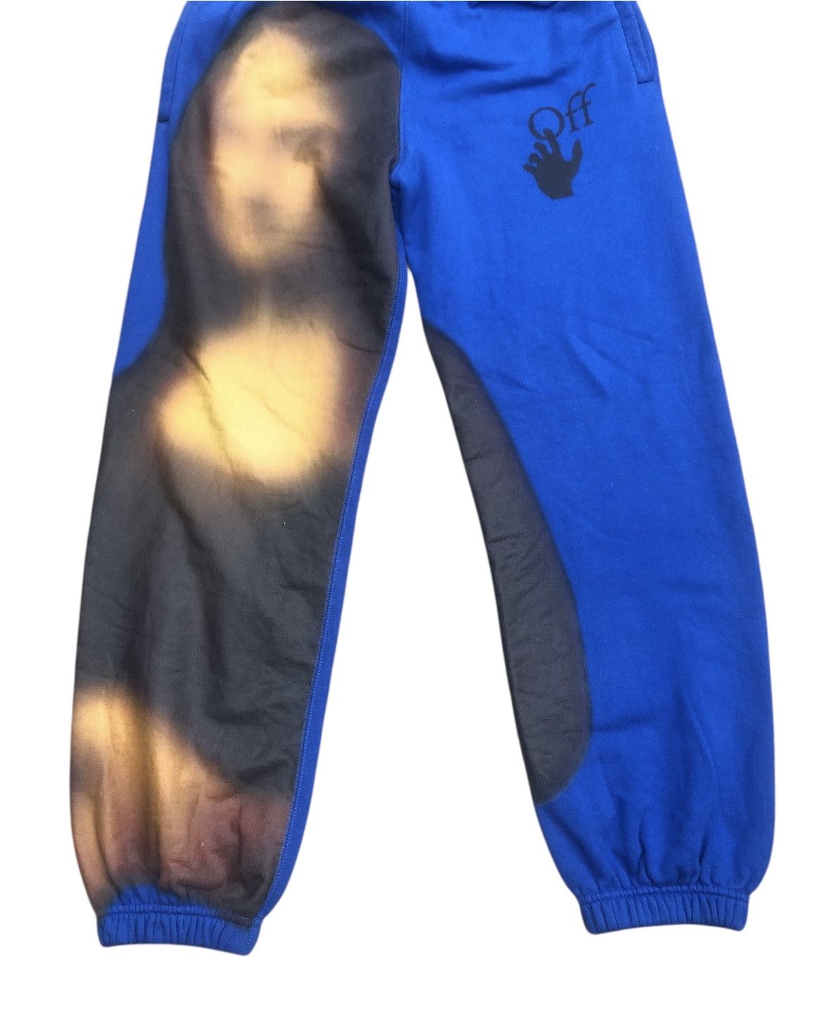 Off-White 💯OFF-WHITE c/o VIRGIL ABLOH Blue Mona Lisa SweatPants Size US 32 / EU 48 - 4 Thumbnail