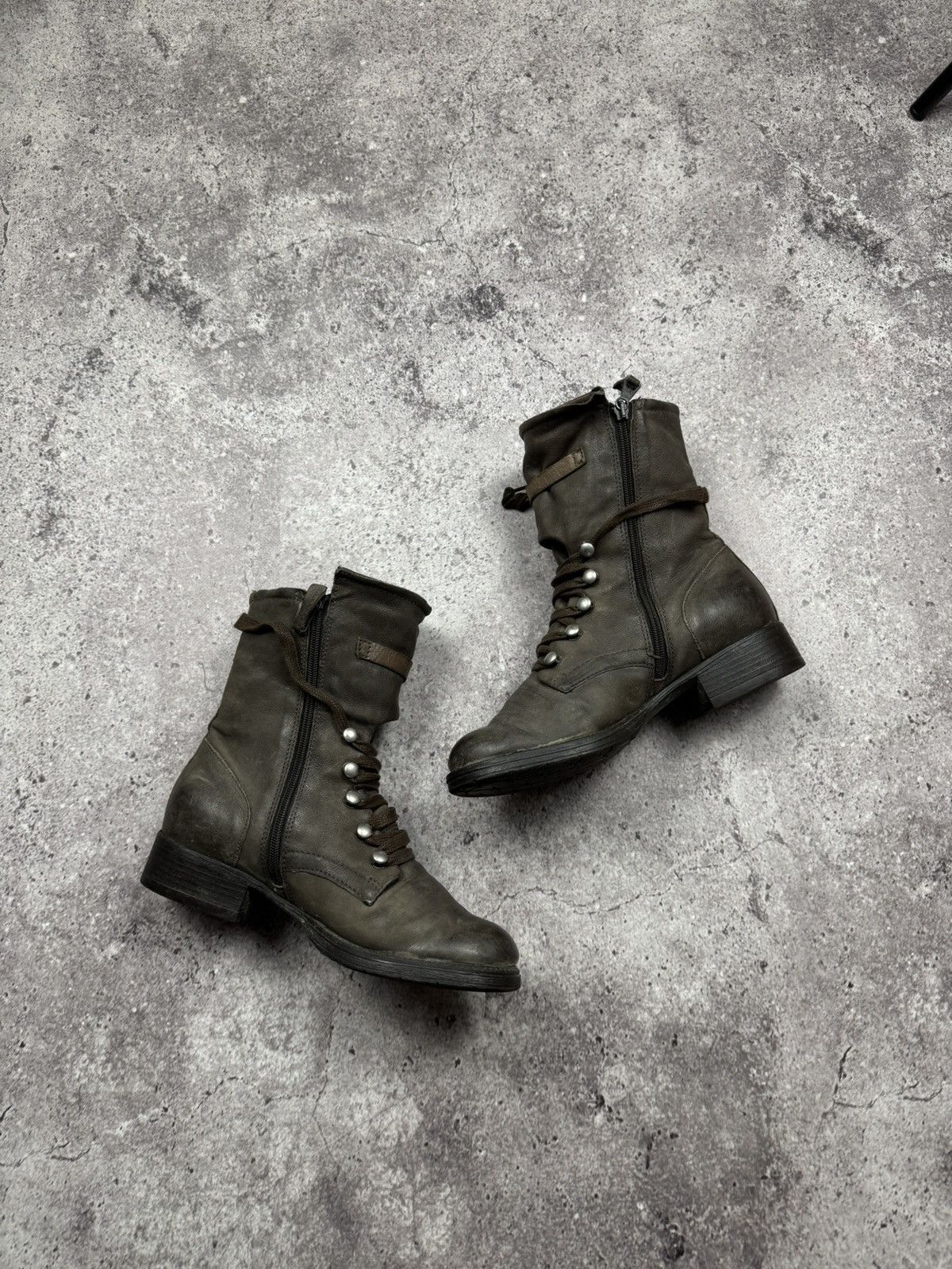 A.S.98 STRAPS BELTED A.S 98 style Boots Leather Style Rick Owens Size US 7.5 / IT 37.5 - 11 Thumbnail
