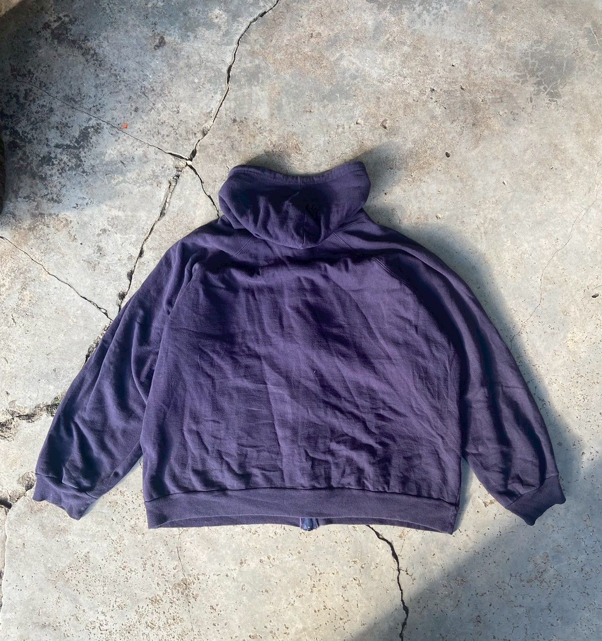 Japanese Brand × Vintage Vintage zip up waffle lined oversize hoodie 80s boxy fit Size US M / EU 48-50 / 2 - 2 Thumbnail