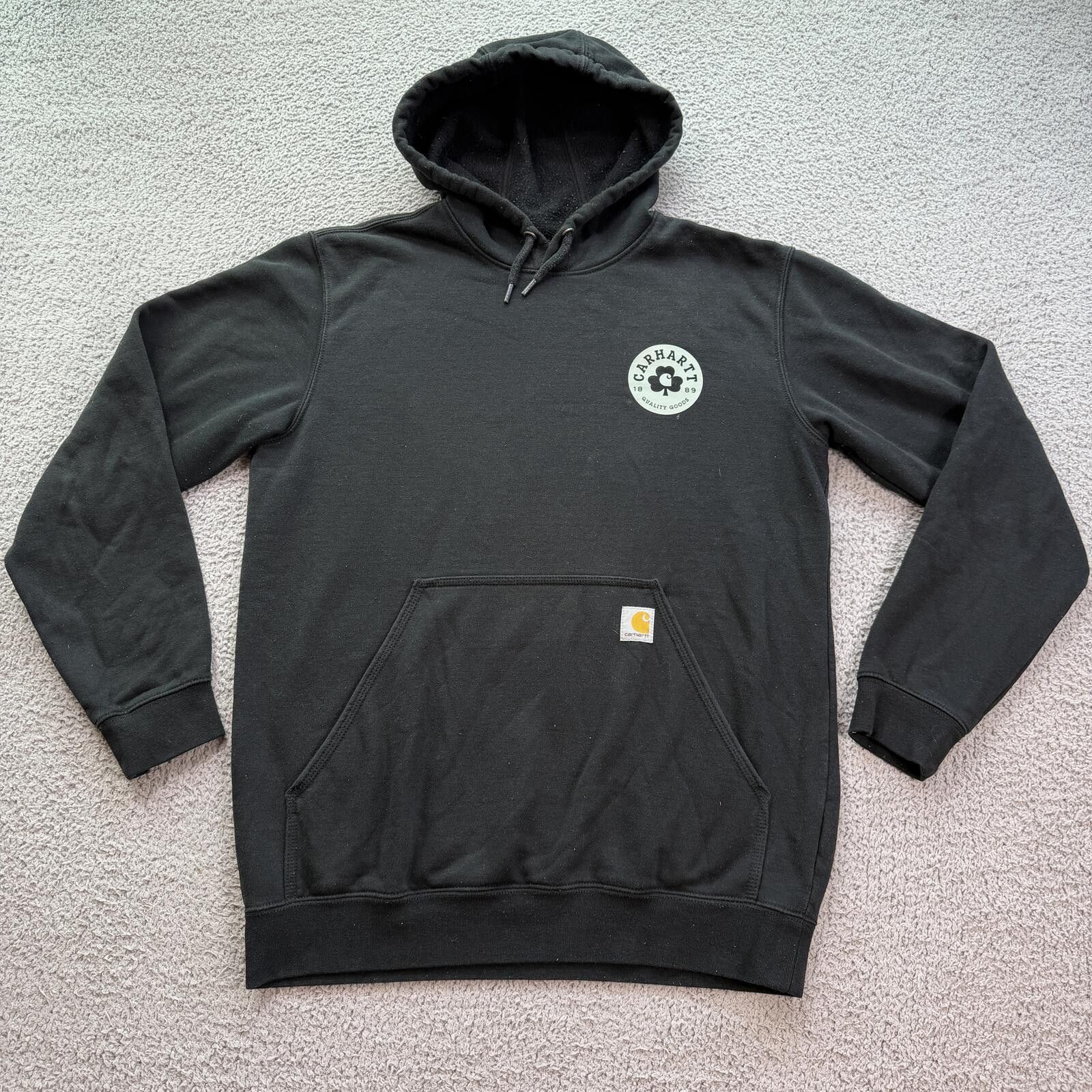 Carhartt Carhartt Black Graphic Hoodie Loose Fit M Logo Sweatshirt Size US M / EU 48-50 / 2 - 1 Thumbnail