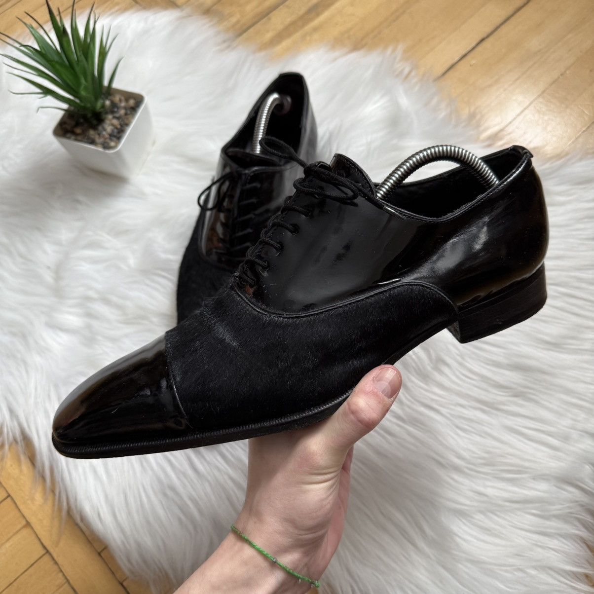 Dsquared2 📌 RARE Vintage Dsquared2 Pony Hair Derby Shoes Leather Size US 10 / EU 43 - 11 Thumbnail