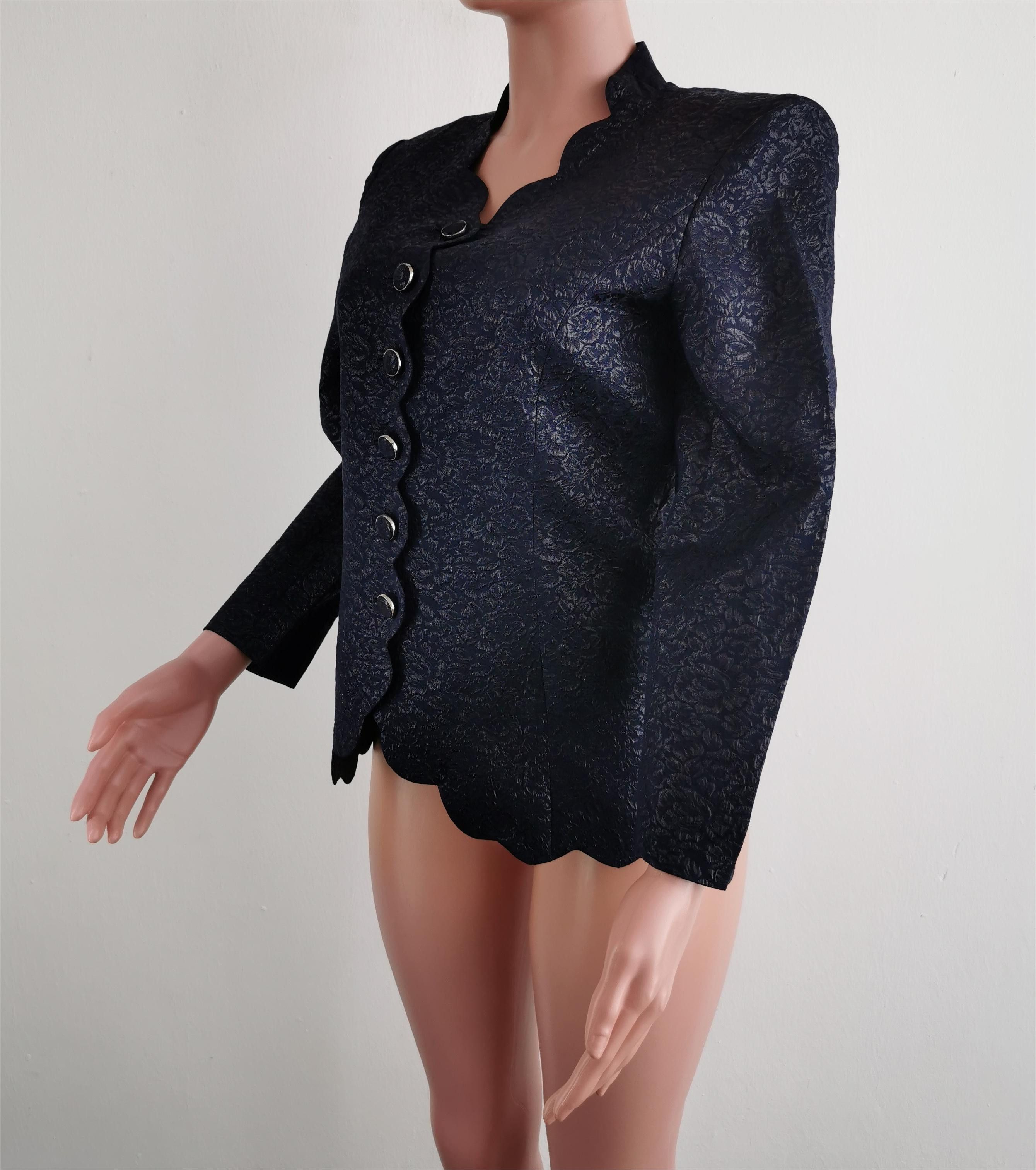 Givenchy Vintage 90's Givenchy Abstract Silk Blouse Made In Japan Size L / US 10 / IT 46 - 1 Thumbnail