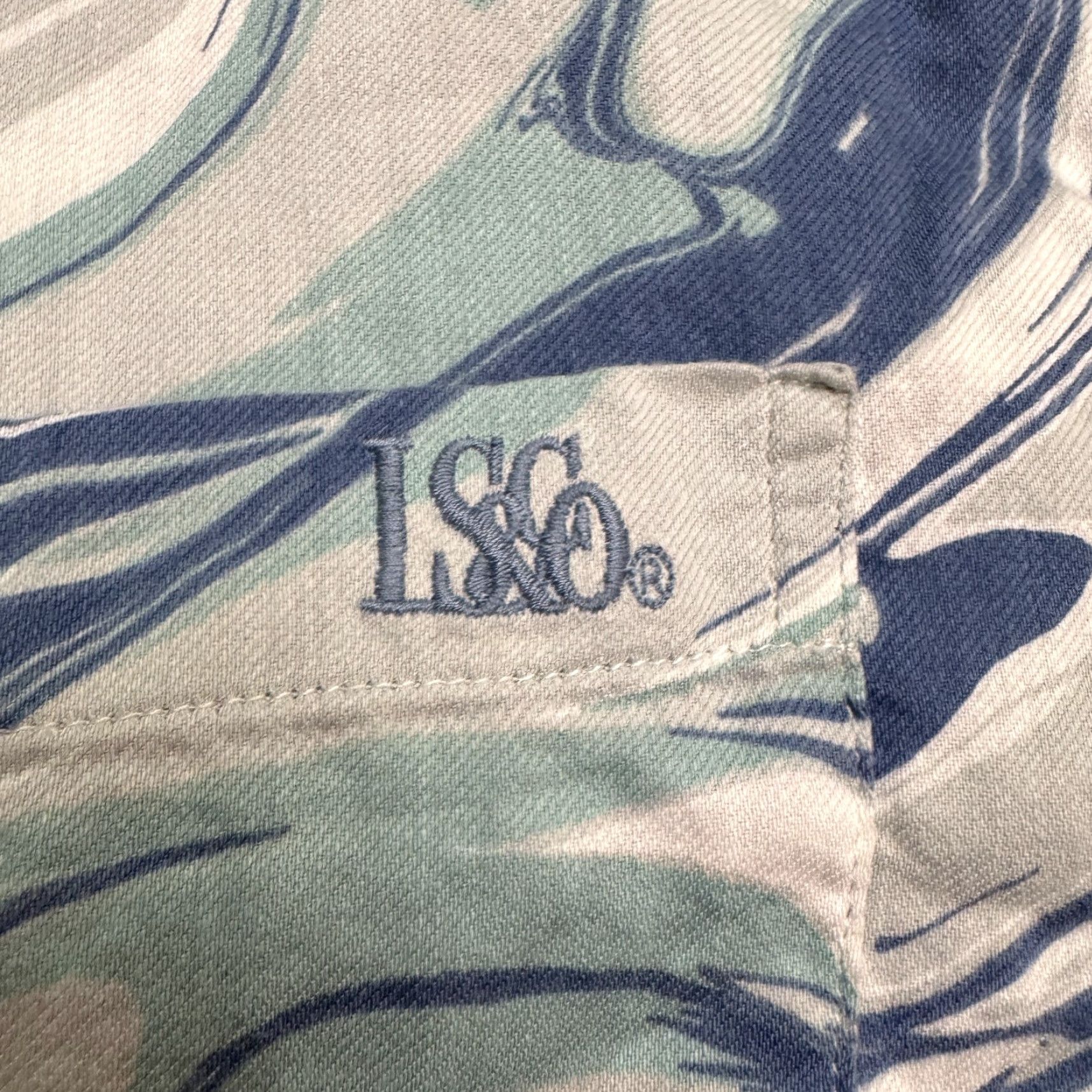 Levi's Levi's Button-Up Shirt Men M Blue Abstract Short Sleeve Relaxed Fit Casual Shirt Size US M / EU 48-50 / 2 - 4 Thumbnail