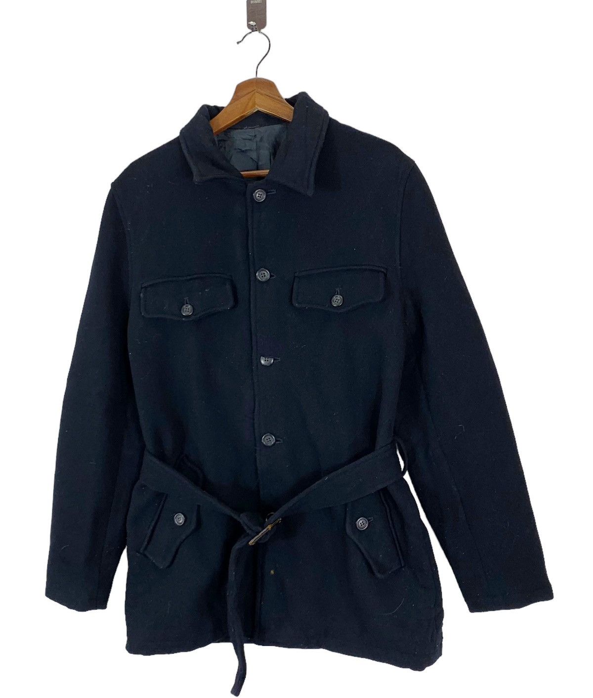 Tornado Mart Designer Tornado Mart Wool Belt Button Jacket Size US L / EU 52-54 / 3 - 2 Thumbnail