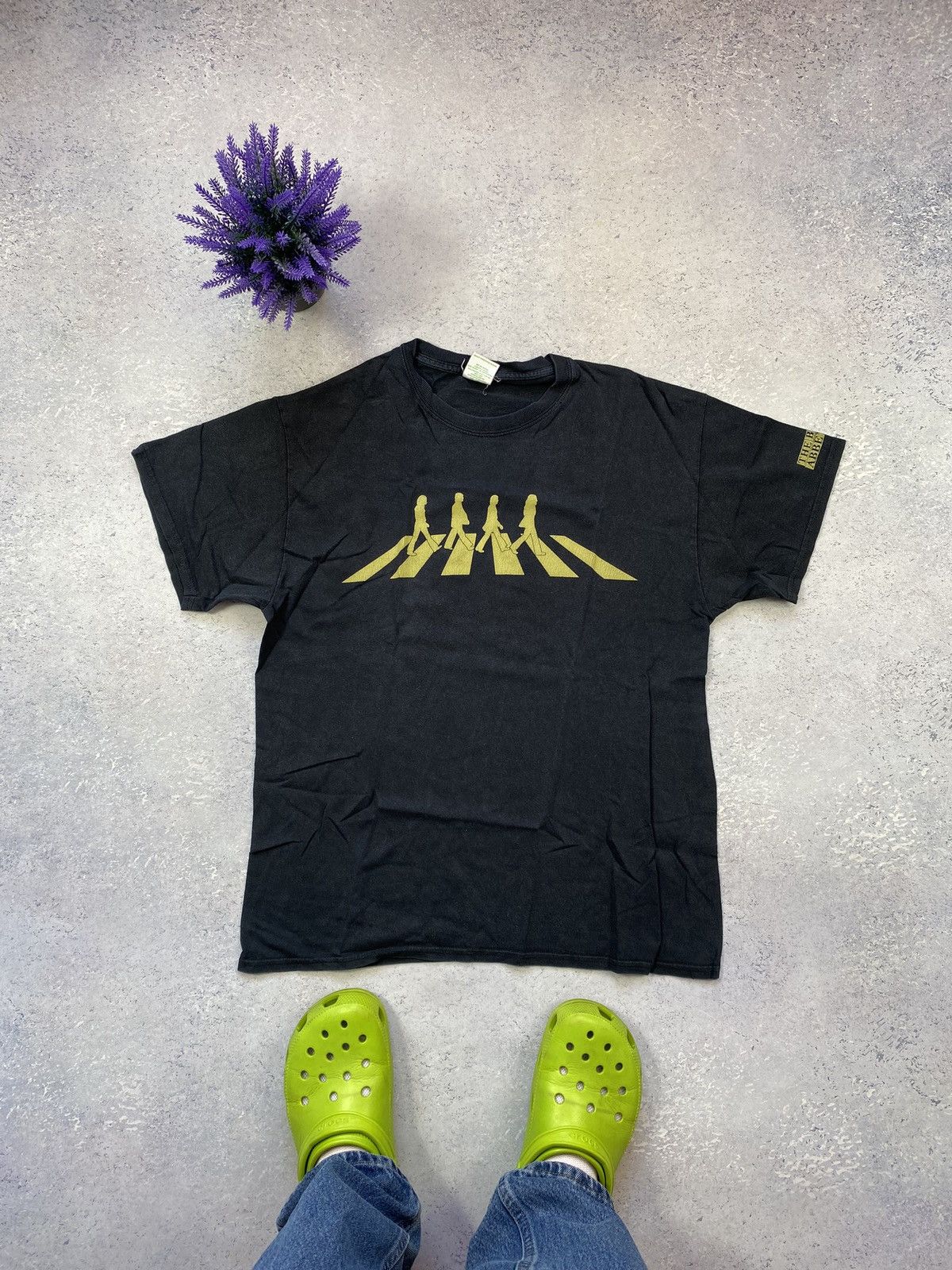 Band Tees × Vintage Vintage The Beatles Abbey Road Men’s Black T-Shirt Size L Size US L / EU 52-54 / 3 - 2 Thumbnail