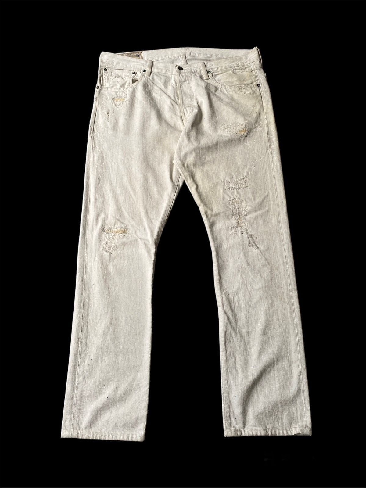 Polo Ralph Lauren Distressed Splatter Design Denim