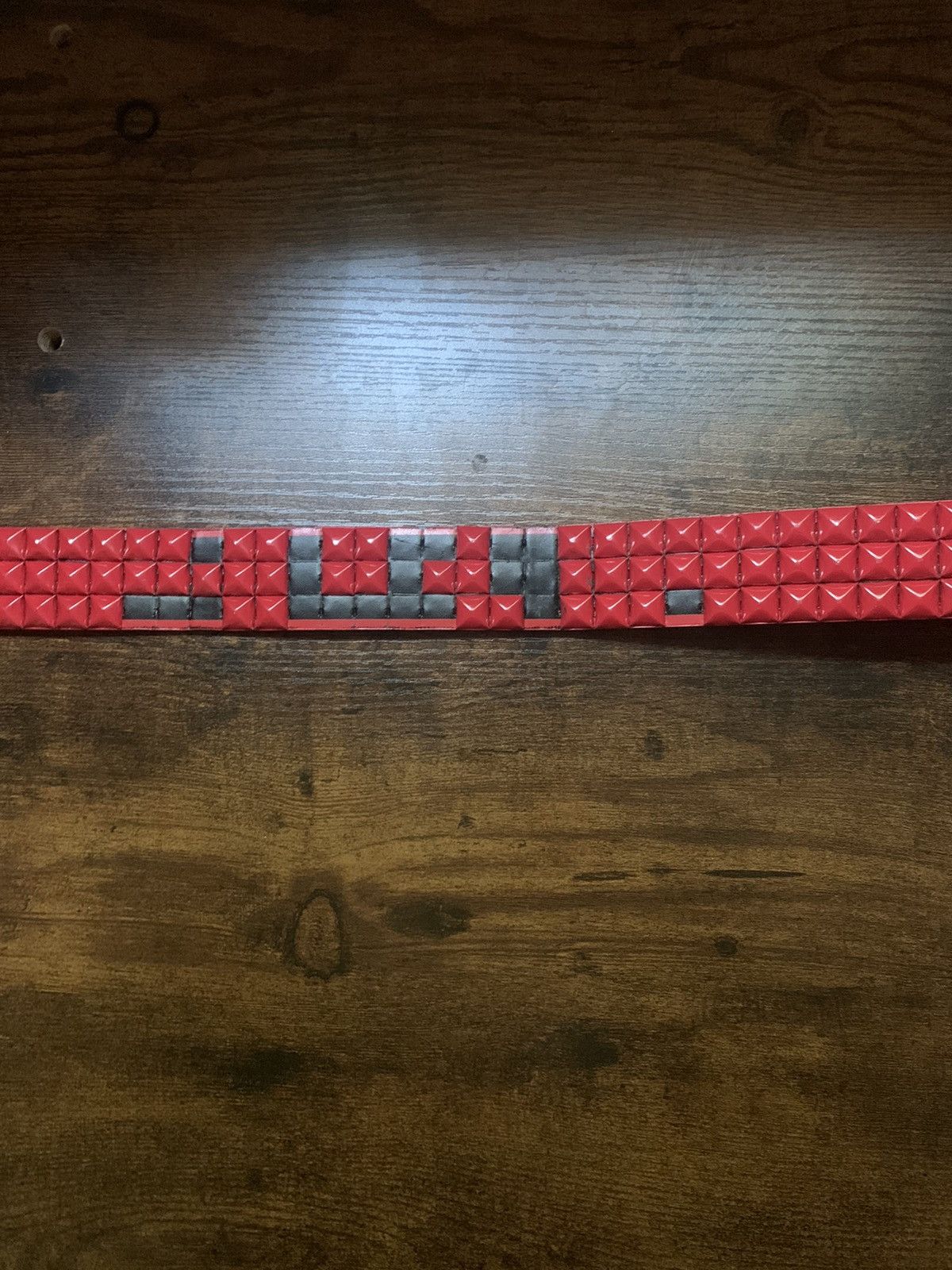 Vintage Red Studded Belt opium 2000s Streetwear Punk Y2K Emo Sick Size ONE SIZE - 5 Thumbnail