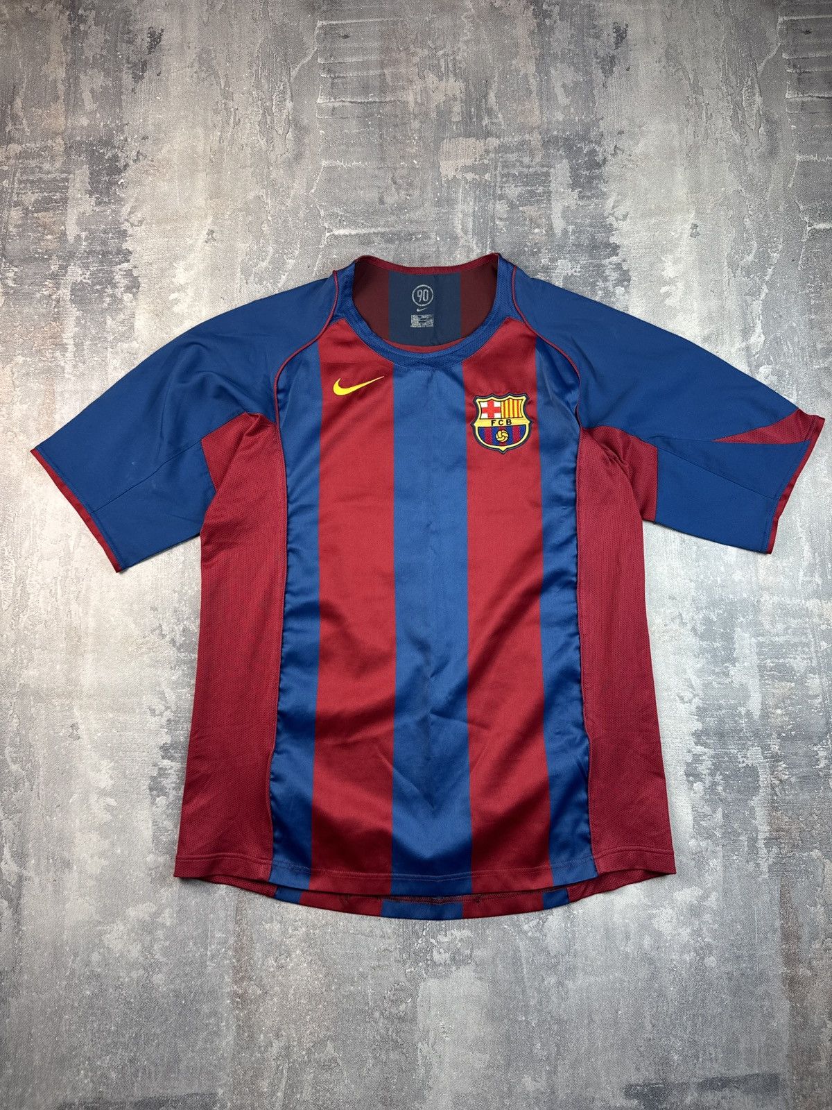 Nike FC Barcelona Home Football Soccer Jersey #7 Larsson Nike L Size US L / EU 52-54 / 3 - 1 Thumbnail