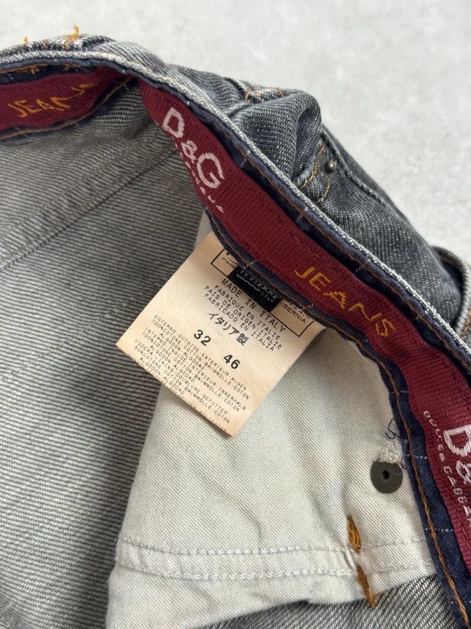 Dolce & Gabbana AW2003 Dolce & Gabbana Grey Raw Denim Jeans Size US 32 / EU 48 - 8 Thumbnail