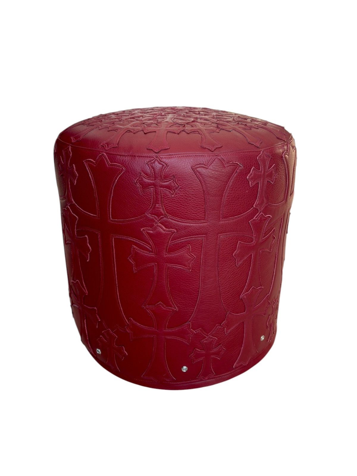 Chrome Hearts Chrome Hearts 1/1 Blood Red Tuffet Ottoman Stool🩸 Size ONE SIZE - 5 Thumbnail