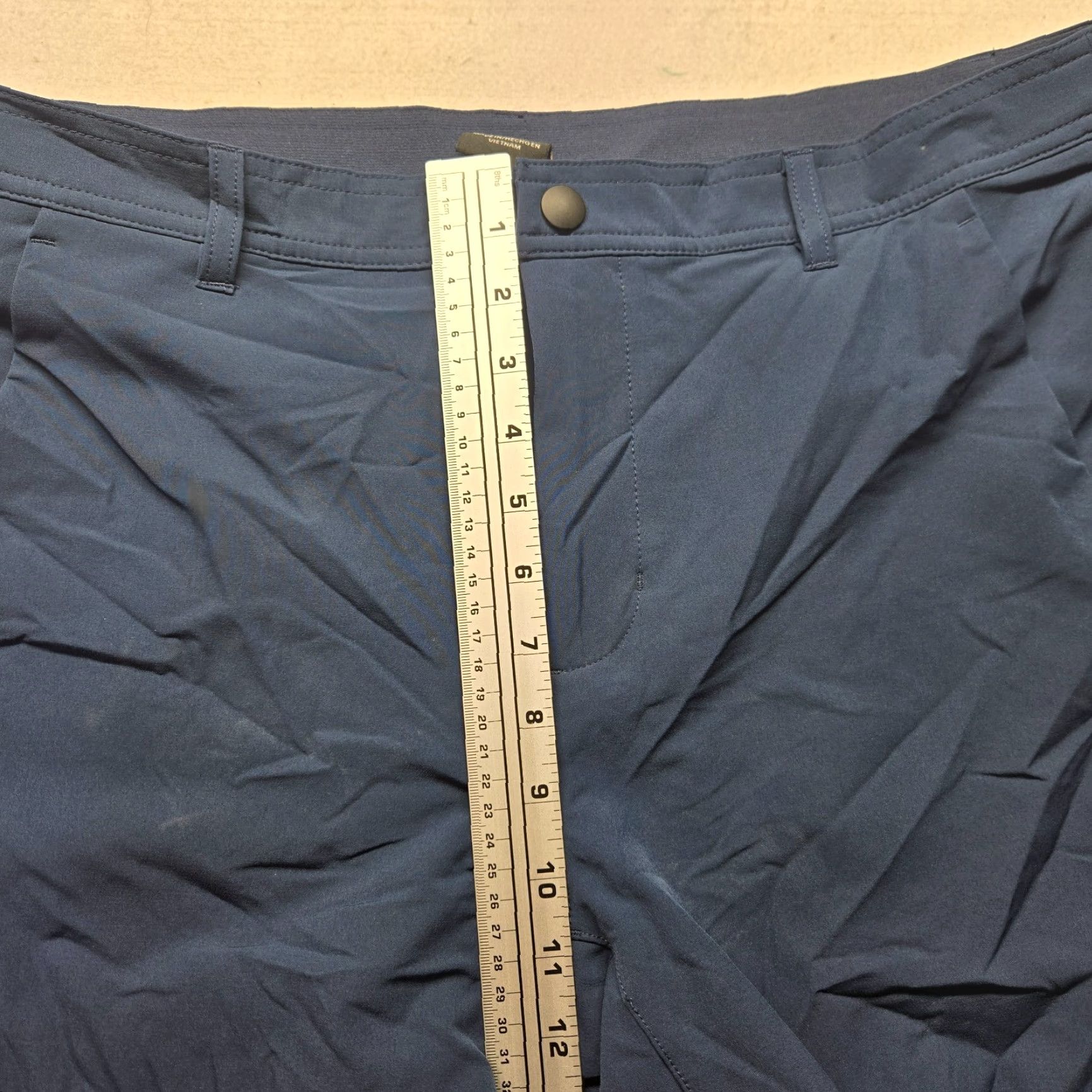 Vintage Russell Pants Adult M Blue 100% Polyester double knit Chino Slacks Zip Pocket Womens Size 32" / US 10 / IT 46 - 5 Thumbnail