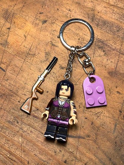 Cartoon Network × Handmade irritated studio arcane caitlyn vi anime keychain minifigure Size ONE SIZE - 8 Thumbnail