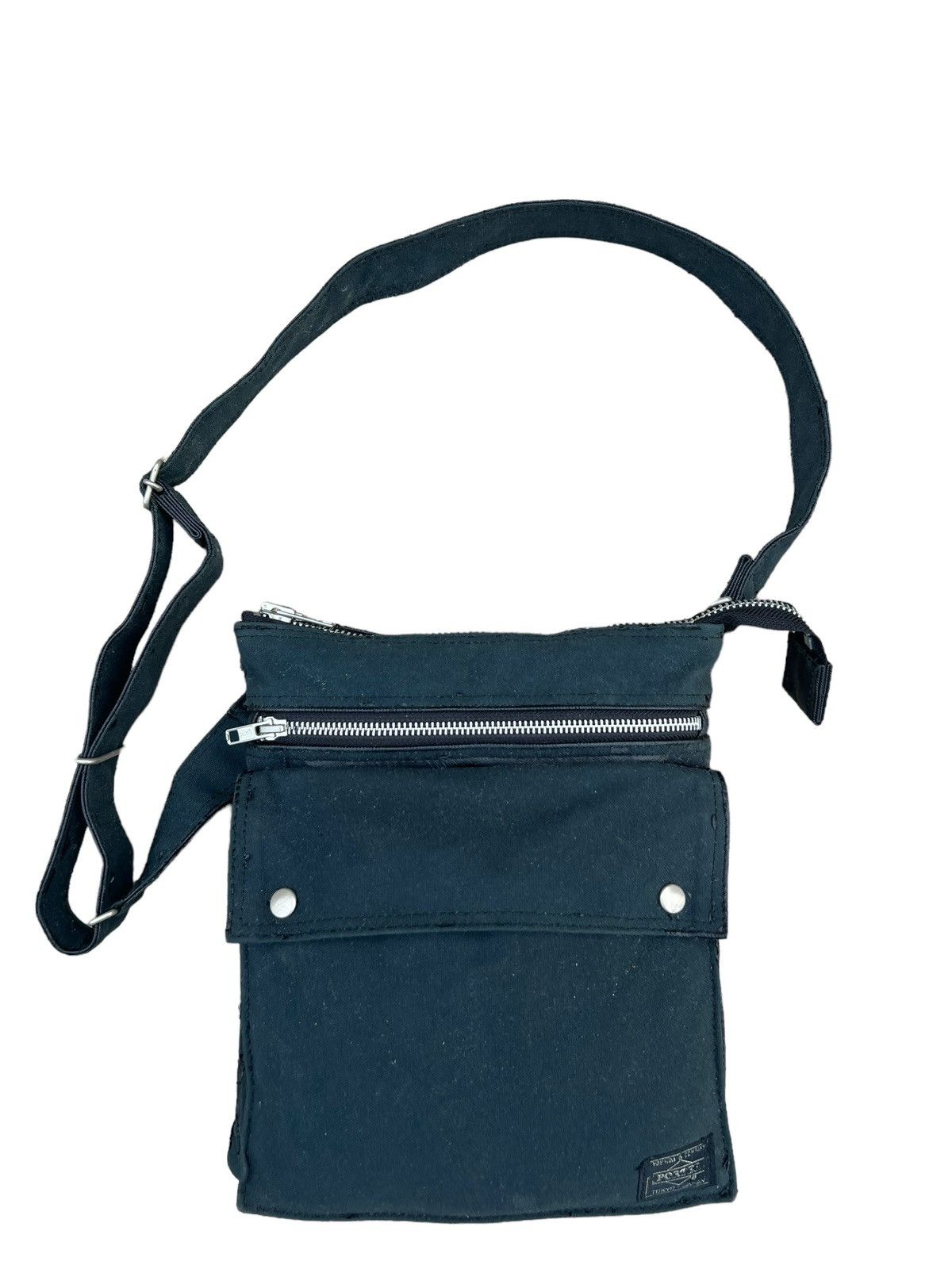 Japanese Brand Vintage Porter Yoshida Japan Peel Off PU Coated Distress Bag Size ONE SIZE - 1 Thumbnail