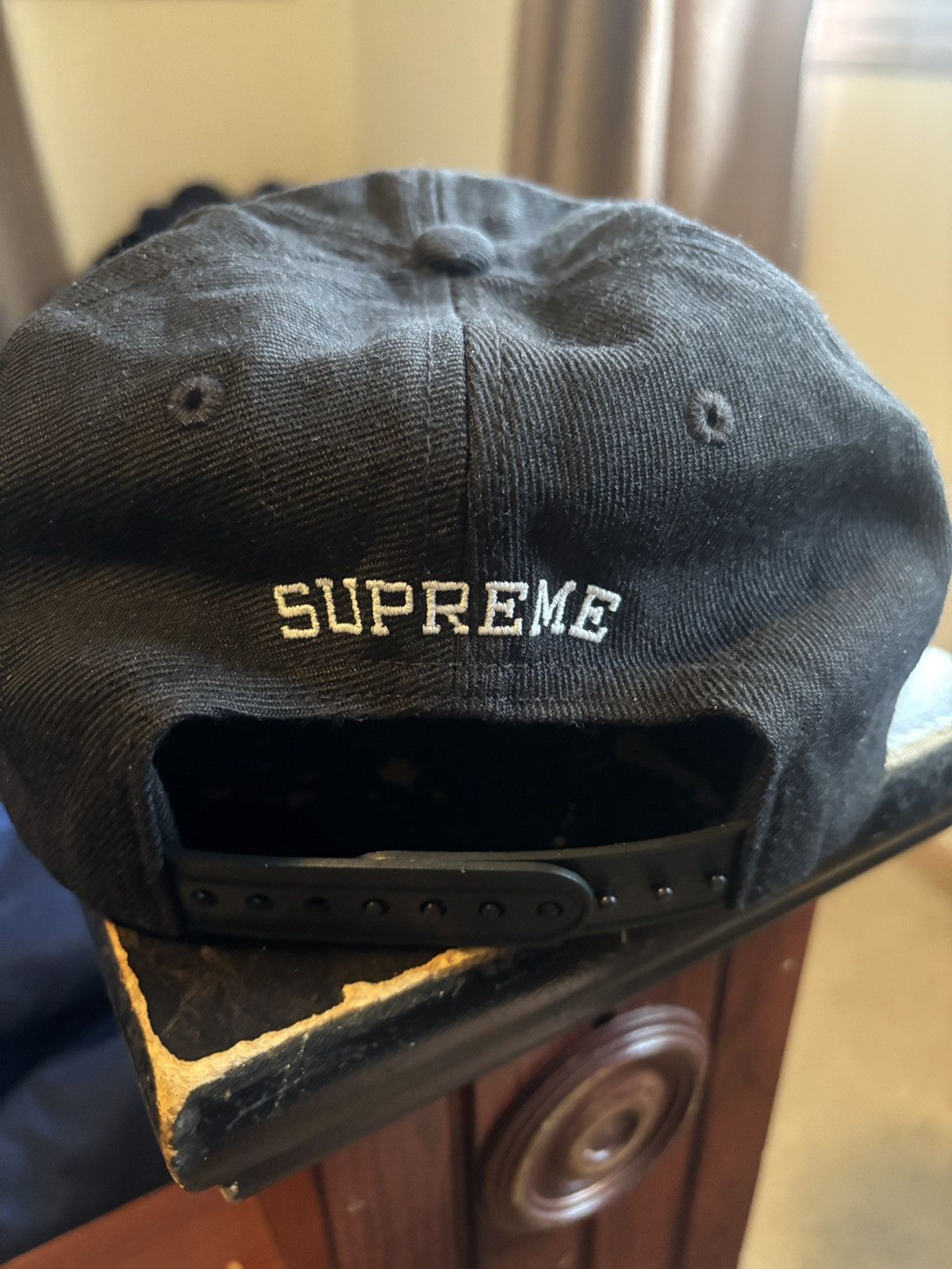 Supreme Supreme Aphex Twin 6-Panel Hat, Black Size ONE SIZE - 3 Thumbnail